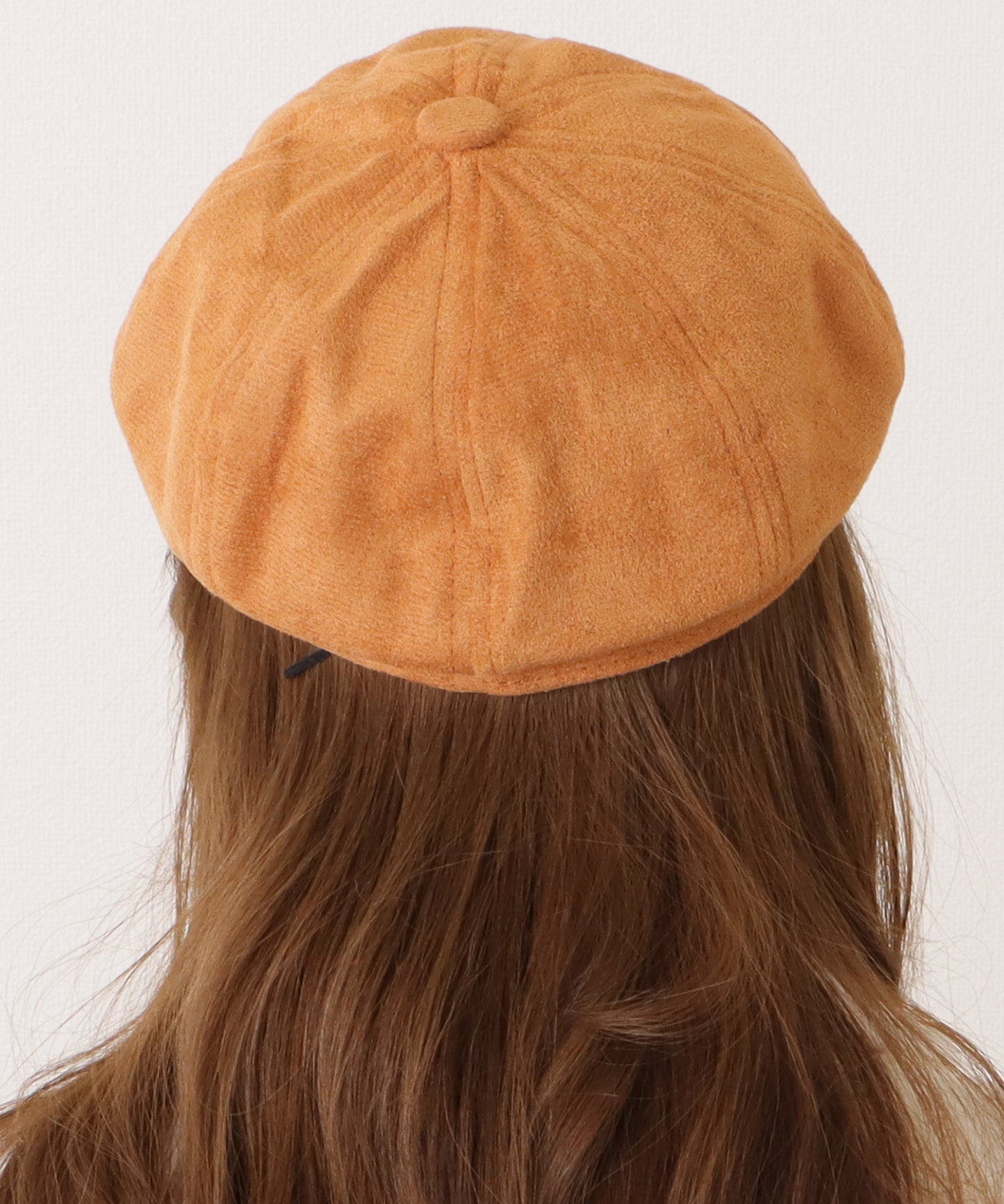 スエード調ベーシックつば広キャスケット