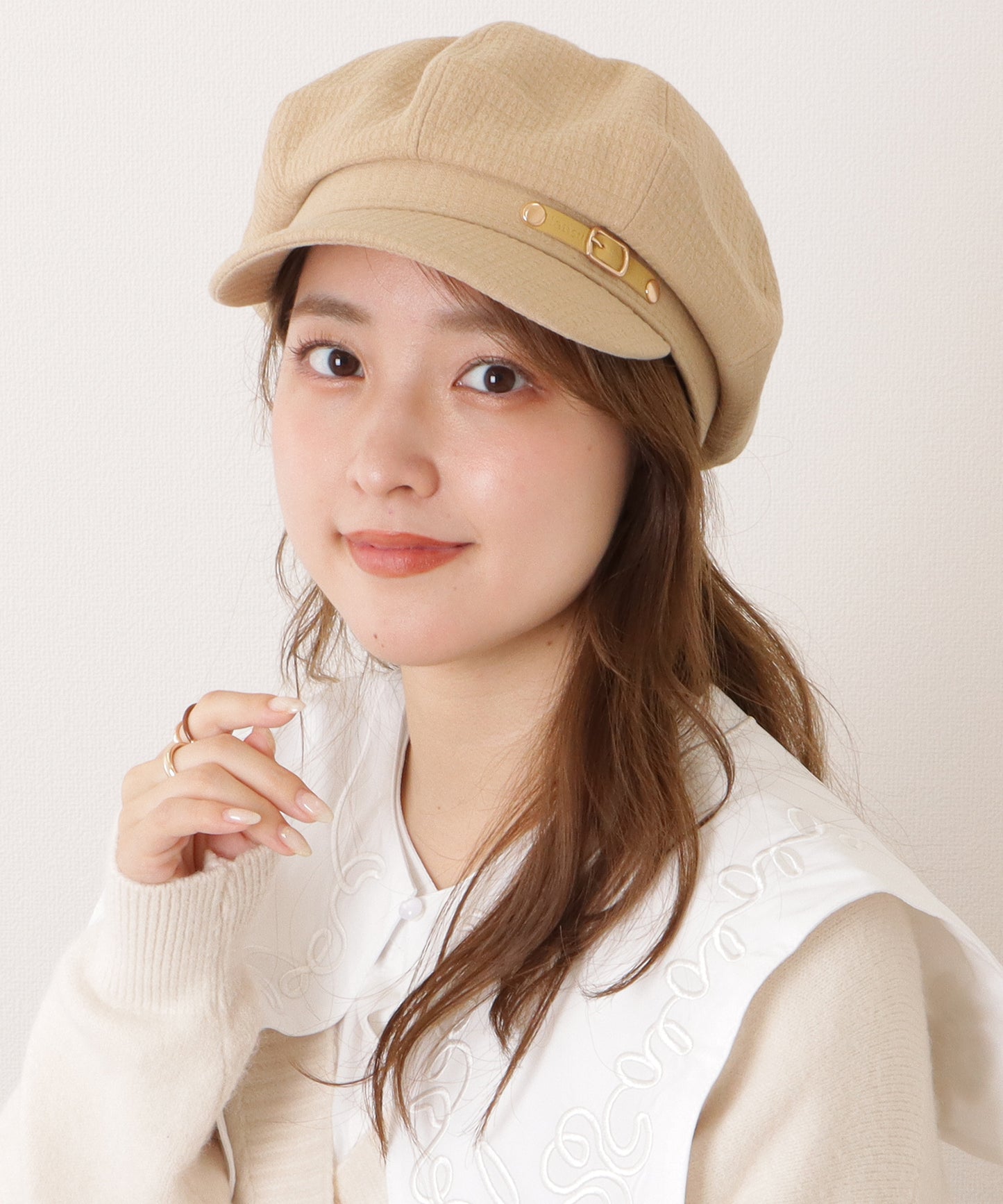 ベルト付きクラシカルキャスケット棒