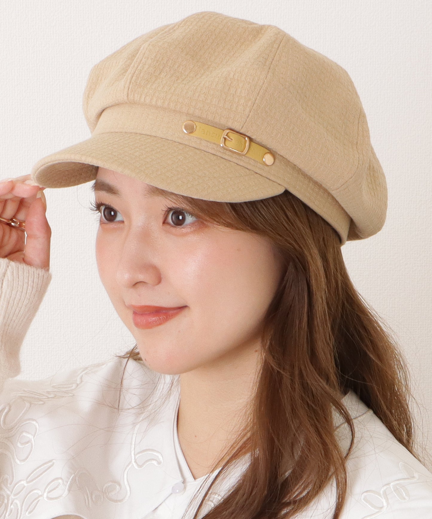 ベルト付きクラシカルキャスケット棒