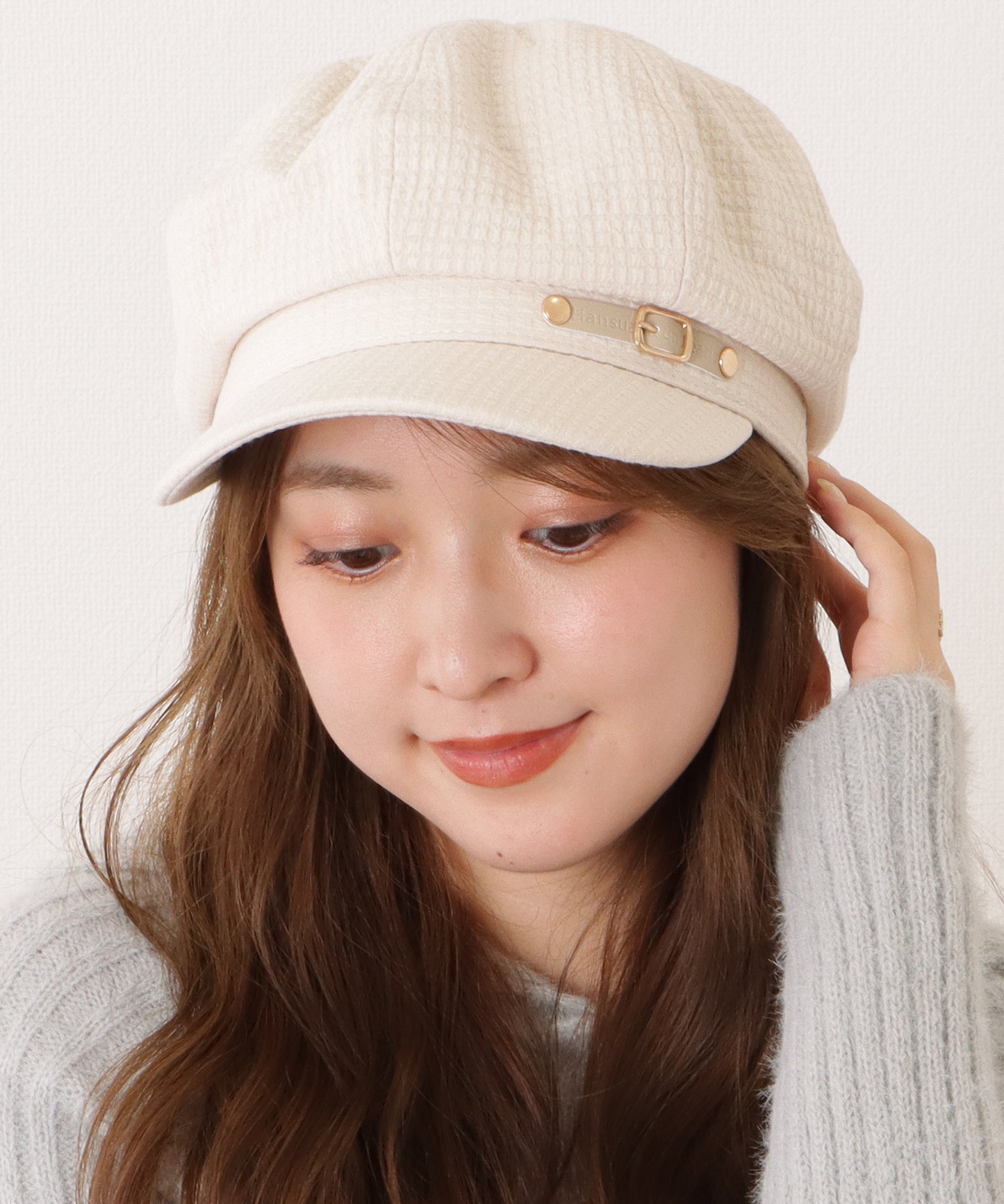 ベルト付きクラシカルキャスケット棒