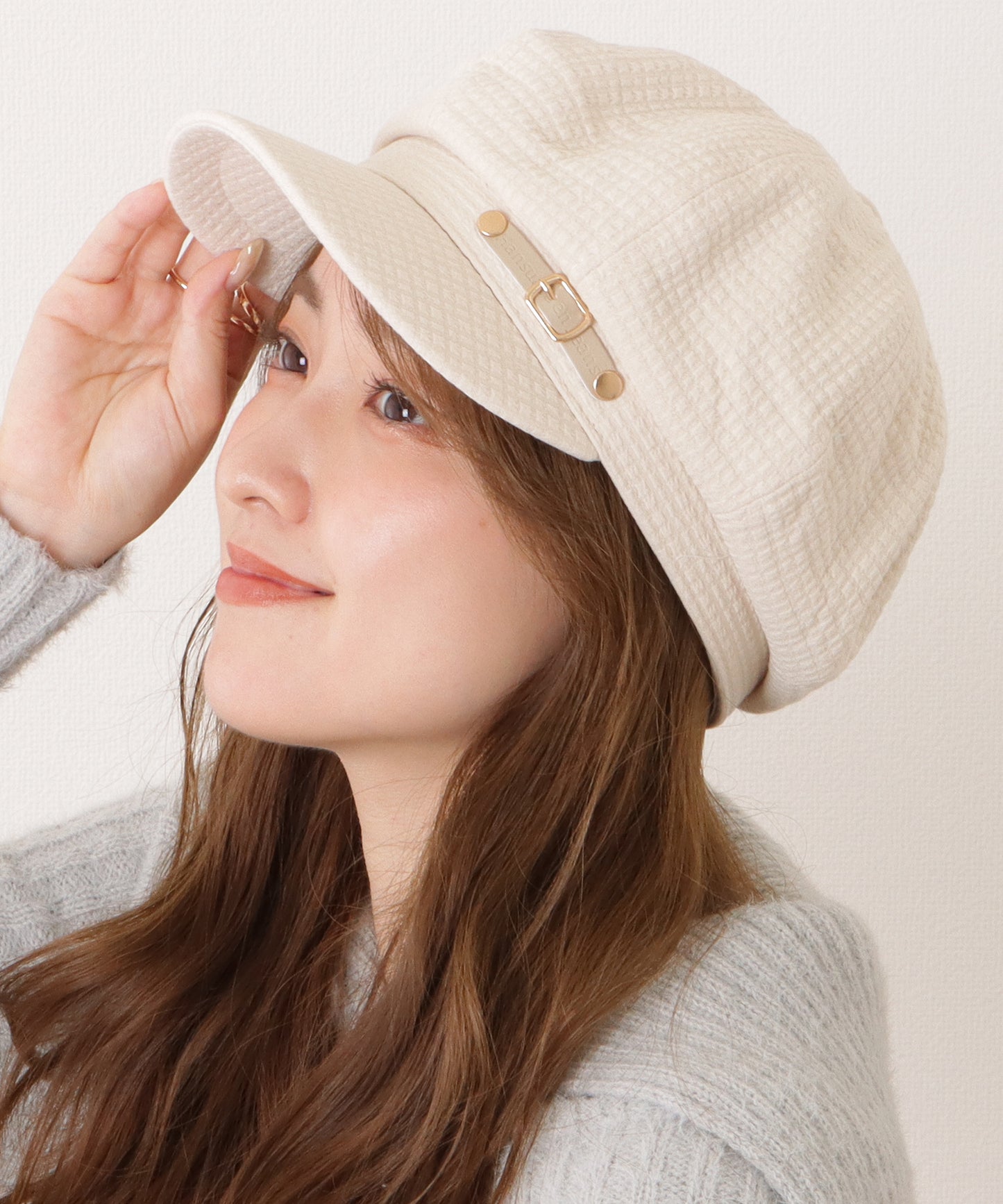 ベルト付きクラシカルキャスケット棒