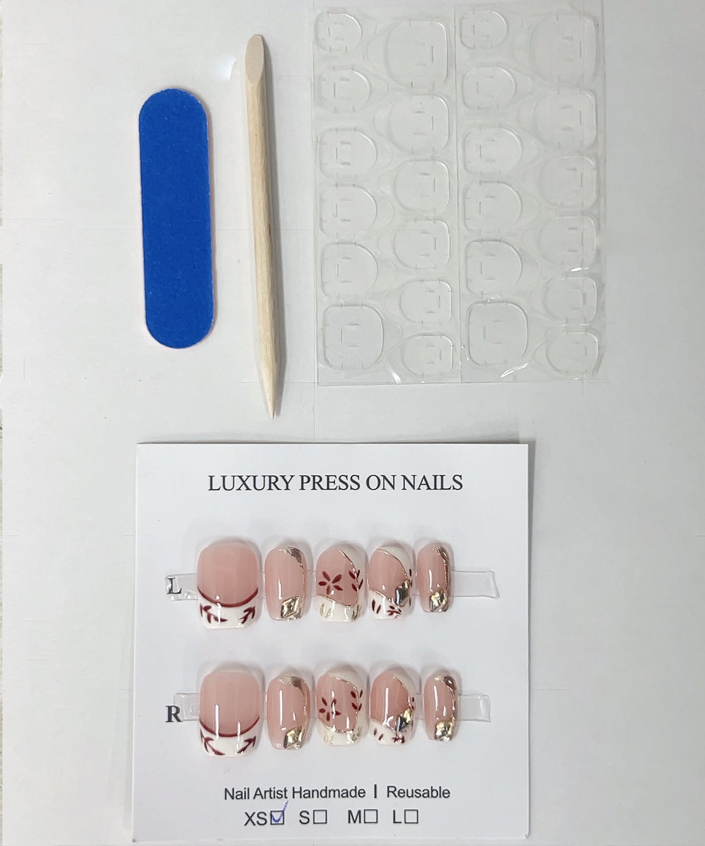 ボタニカル柄 デザイン アート スクエア ネイルチップ