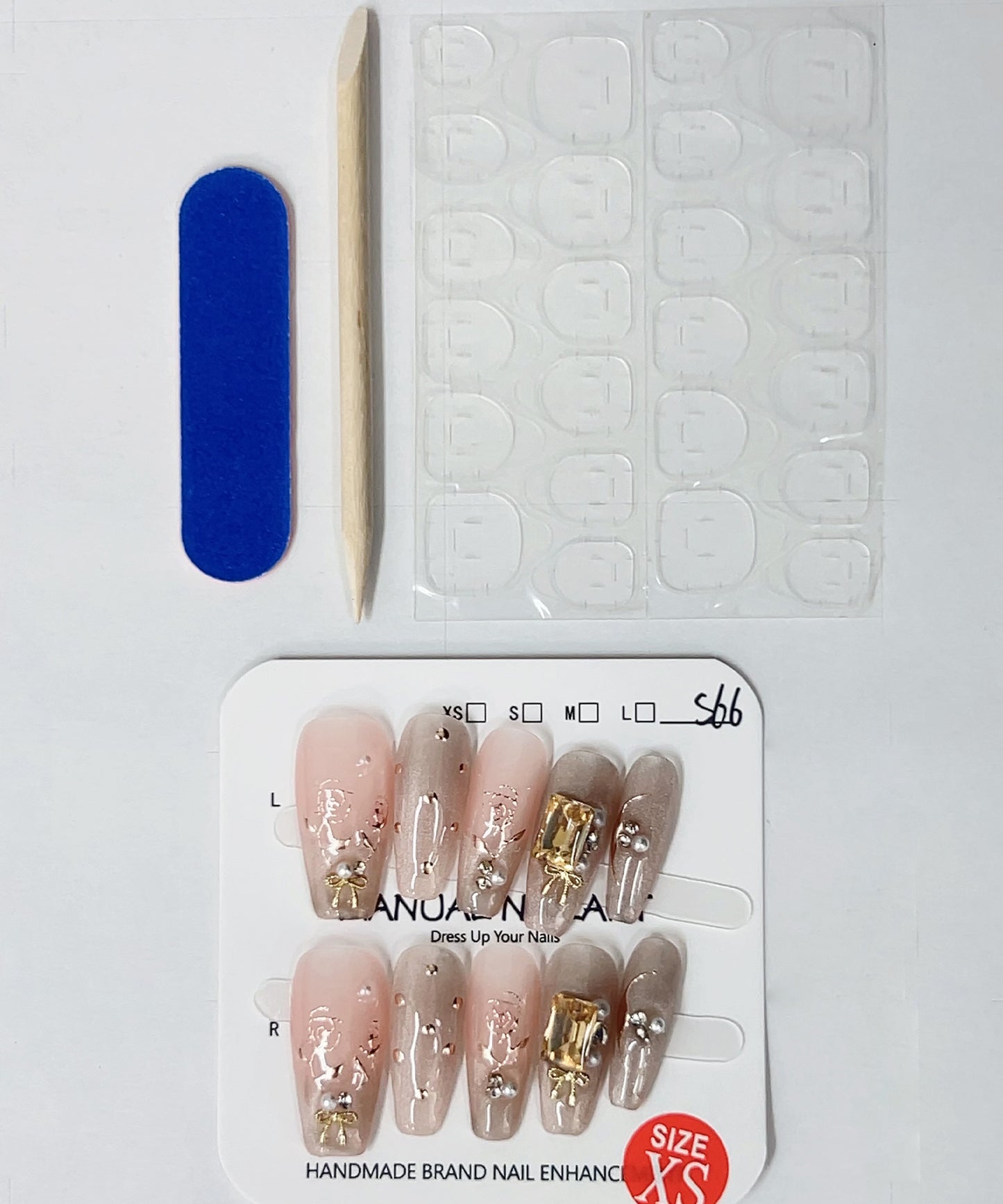 ローズ バラエティ ゴールド ドットネイルチップ