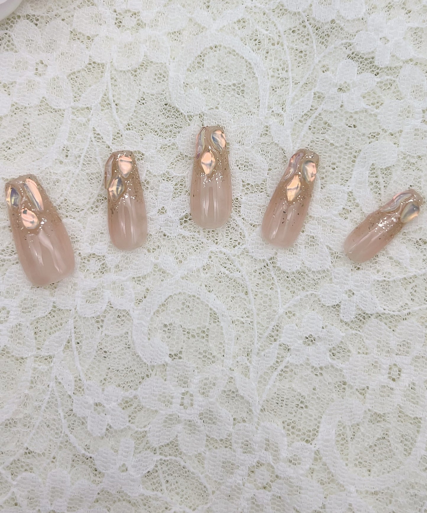 シェル パーツ コフィン デザイン ネイルチップ