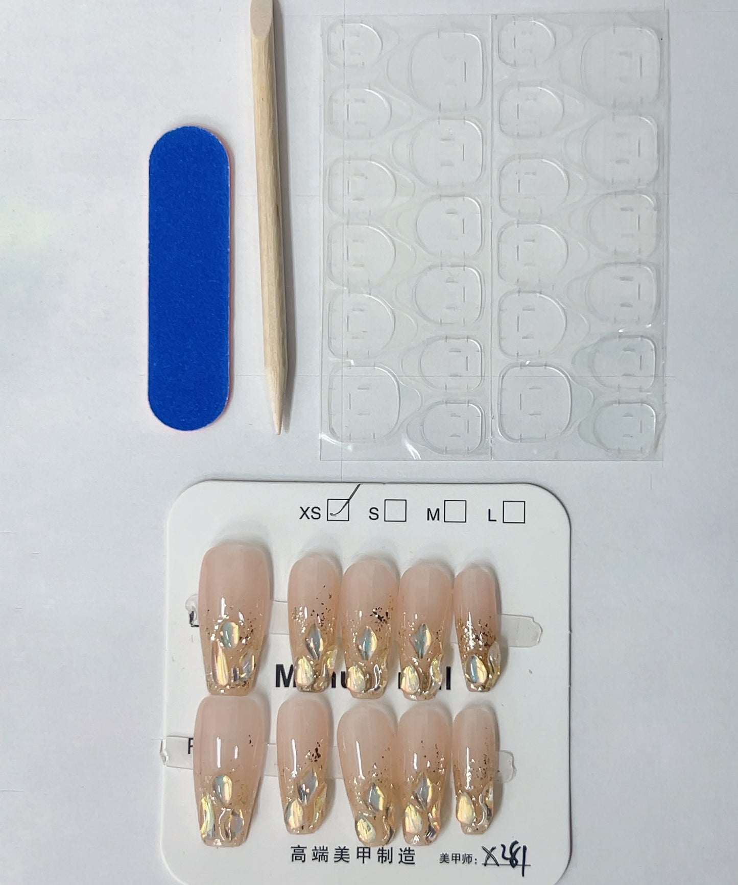 シェル パーツ コフィン デザイン ネイルチップ