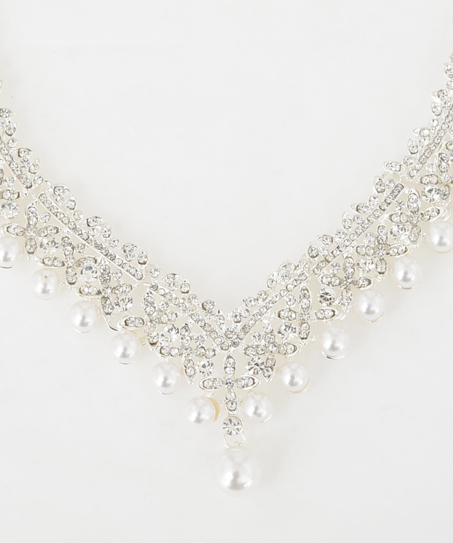 イミテーションパールネックレス・イヤリング2点セット