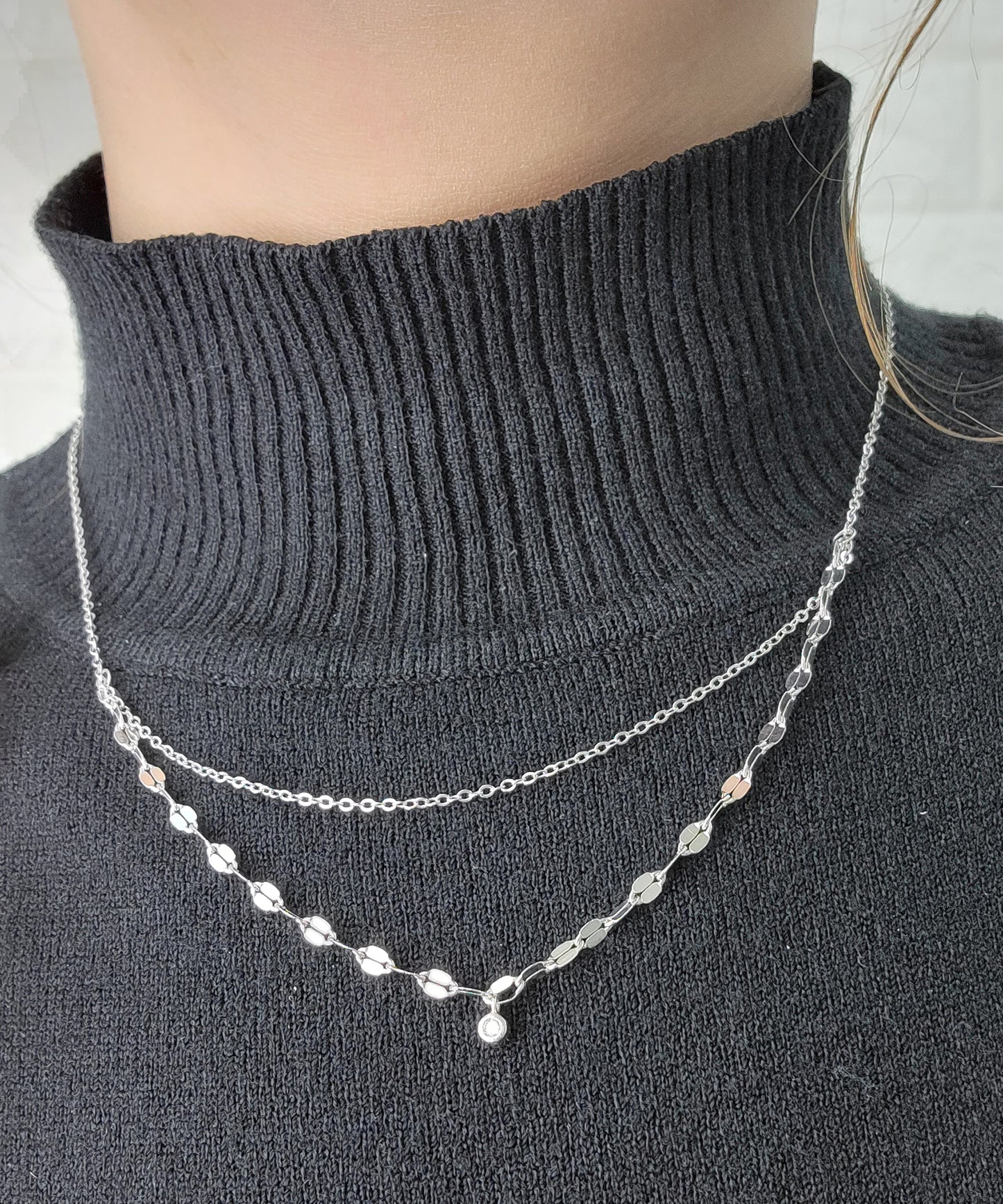 ダブルチェーンネックレス