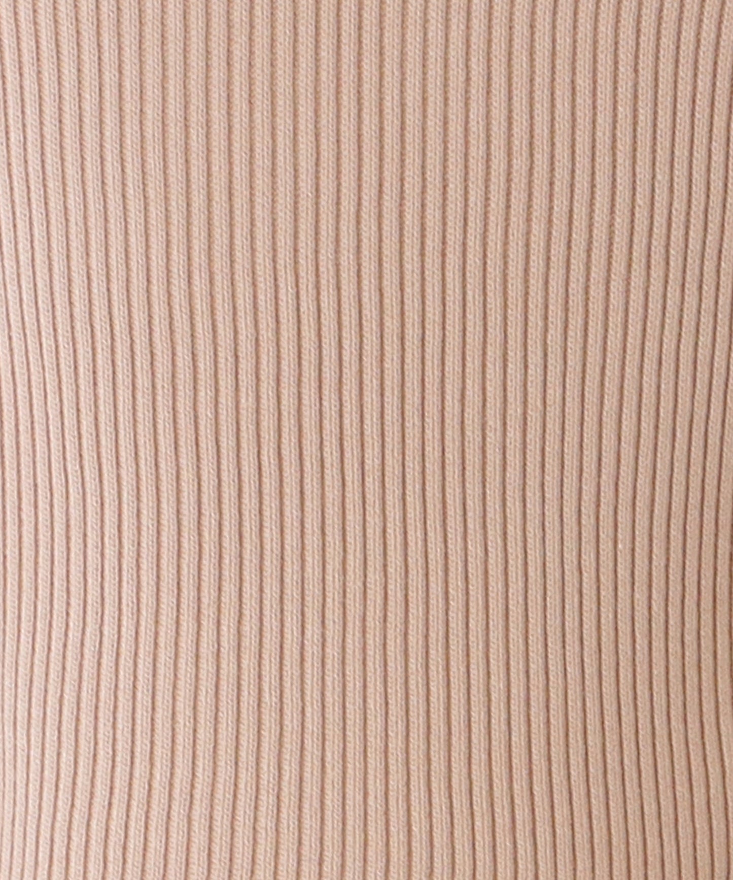 袖パールプチハイネックリブニットプルオーバー