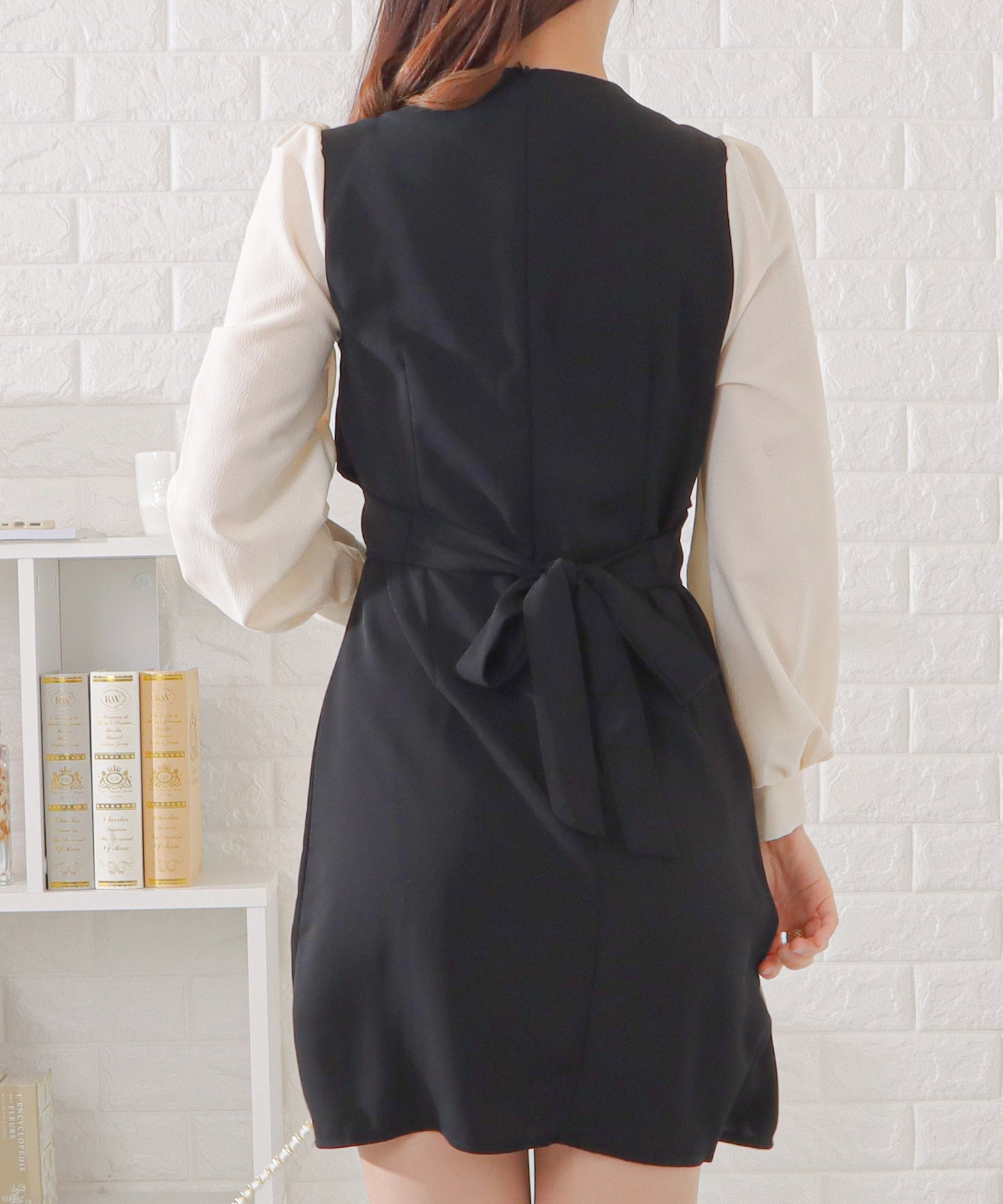シフォンドッキングカシュクールワンピース