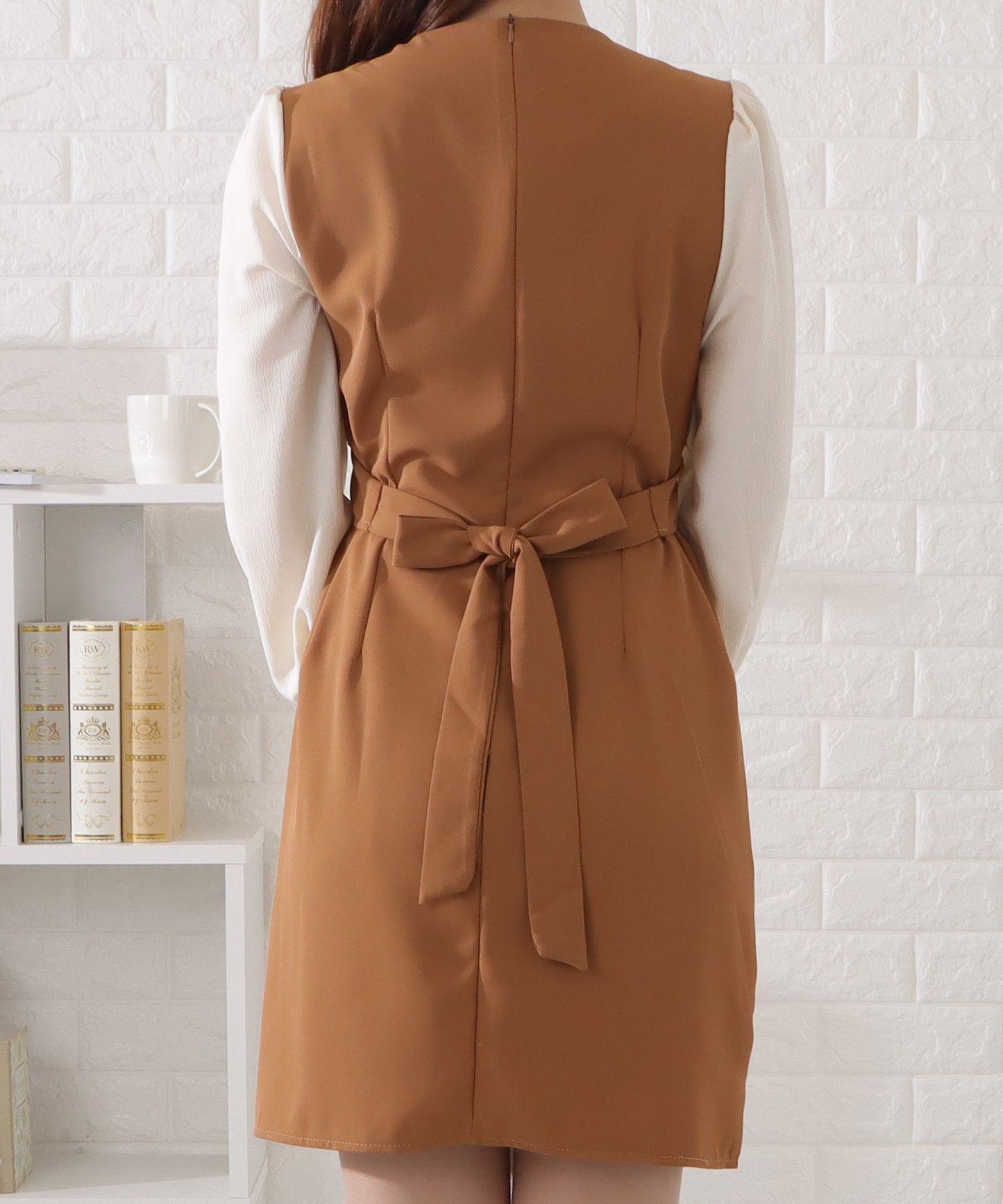 シフォンドッキングカシュクールワンピース