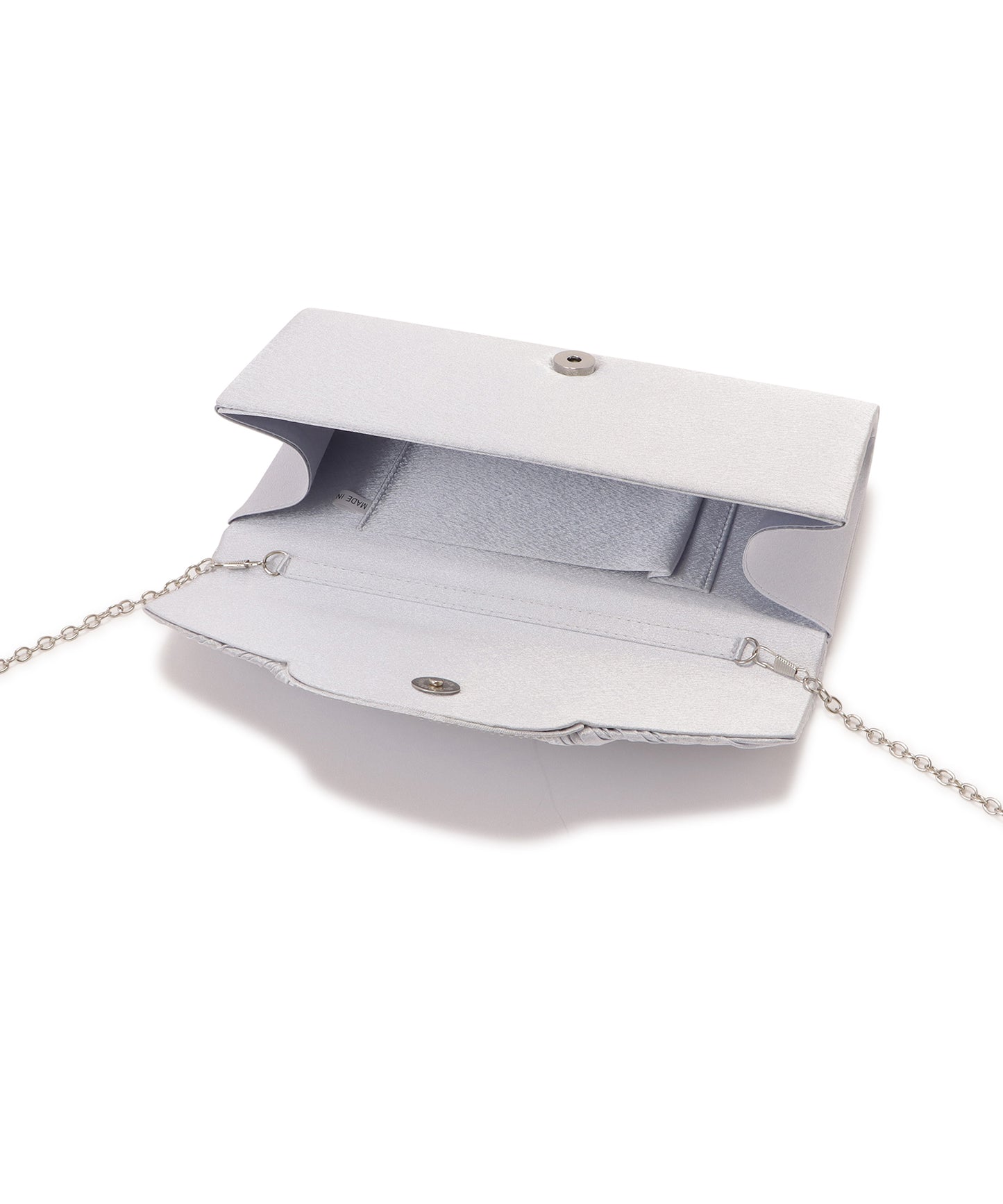 サテンプリーツ 2wayクラッチバッグ