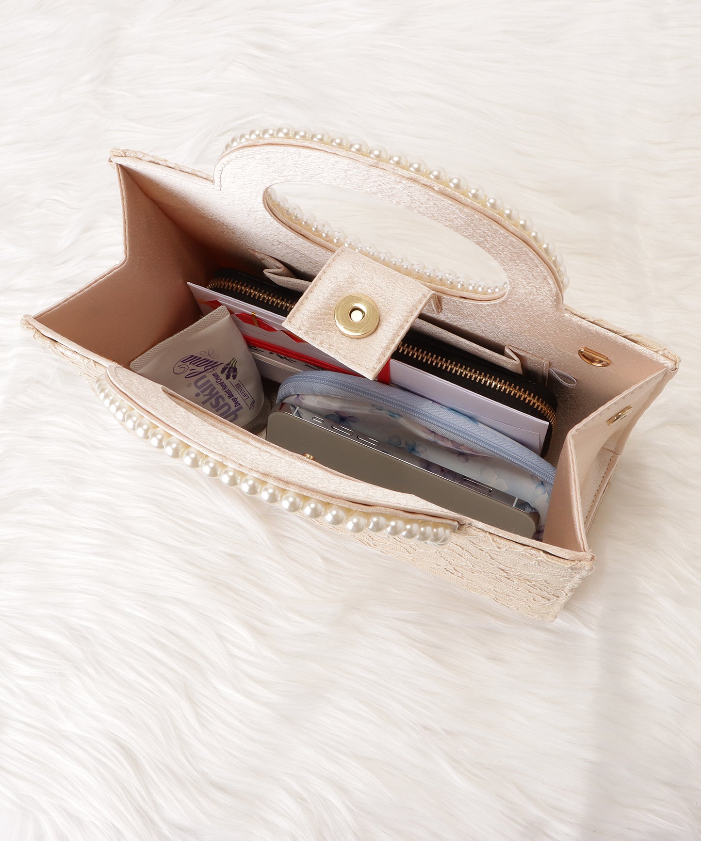 フラワーレース2wayパーティーバッグ