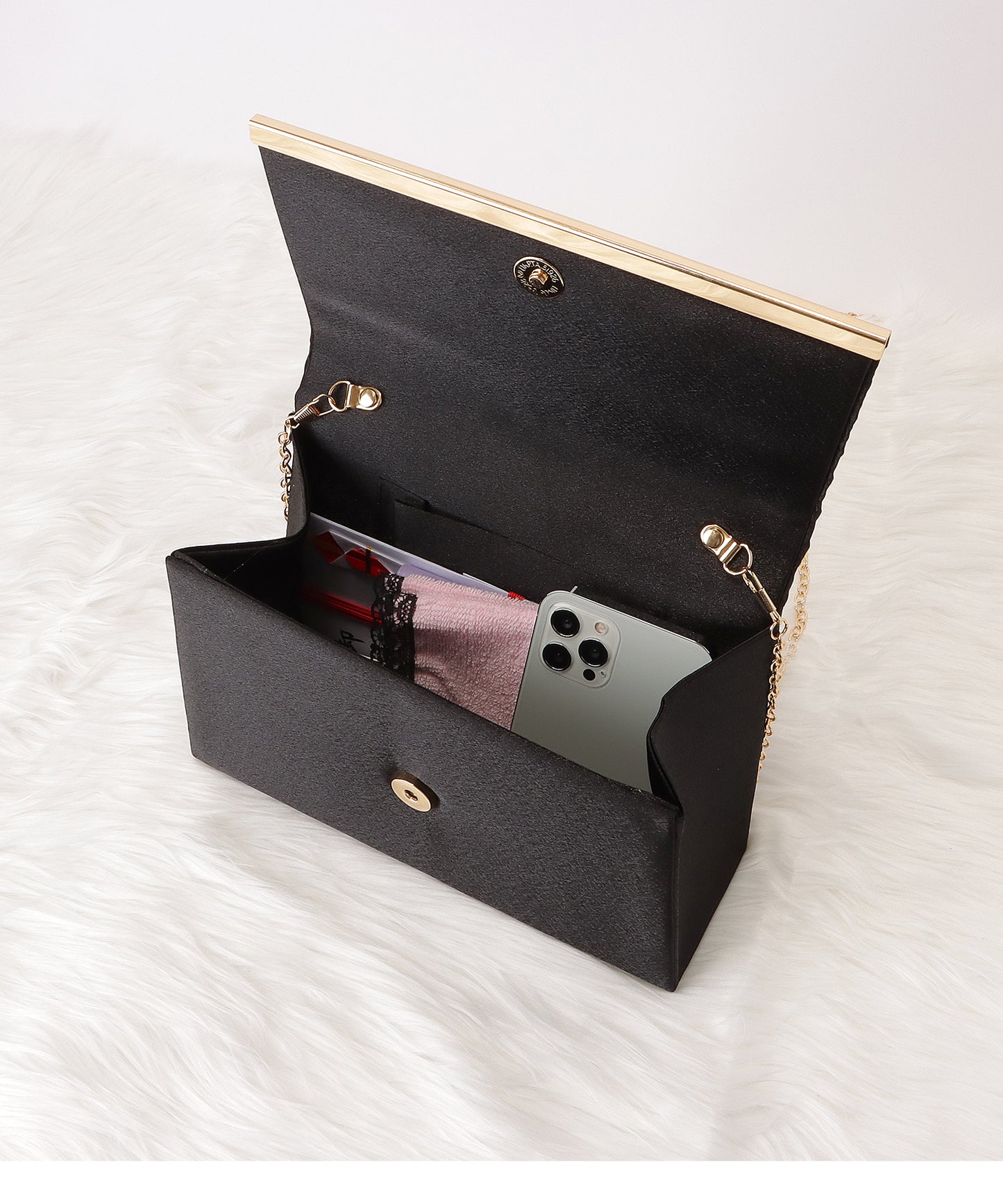 パールハンドル2wayハンドバッグ