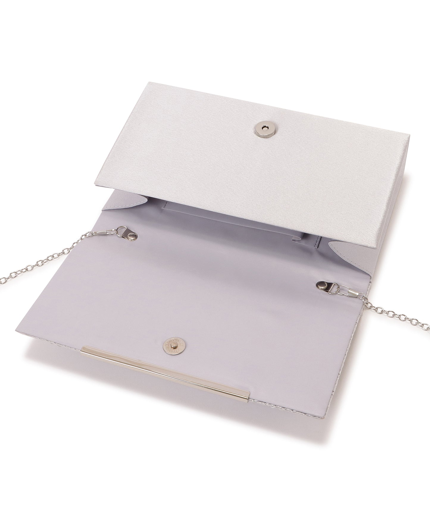 サテンプリーツ2wayクラッチバッグ