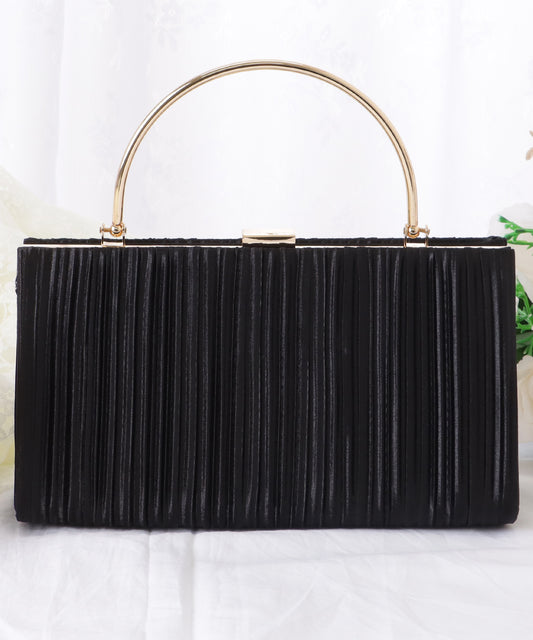 ハンドル付き スクエア プリーツ パーティー バッグ