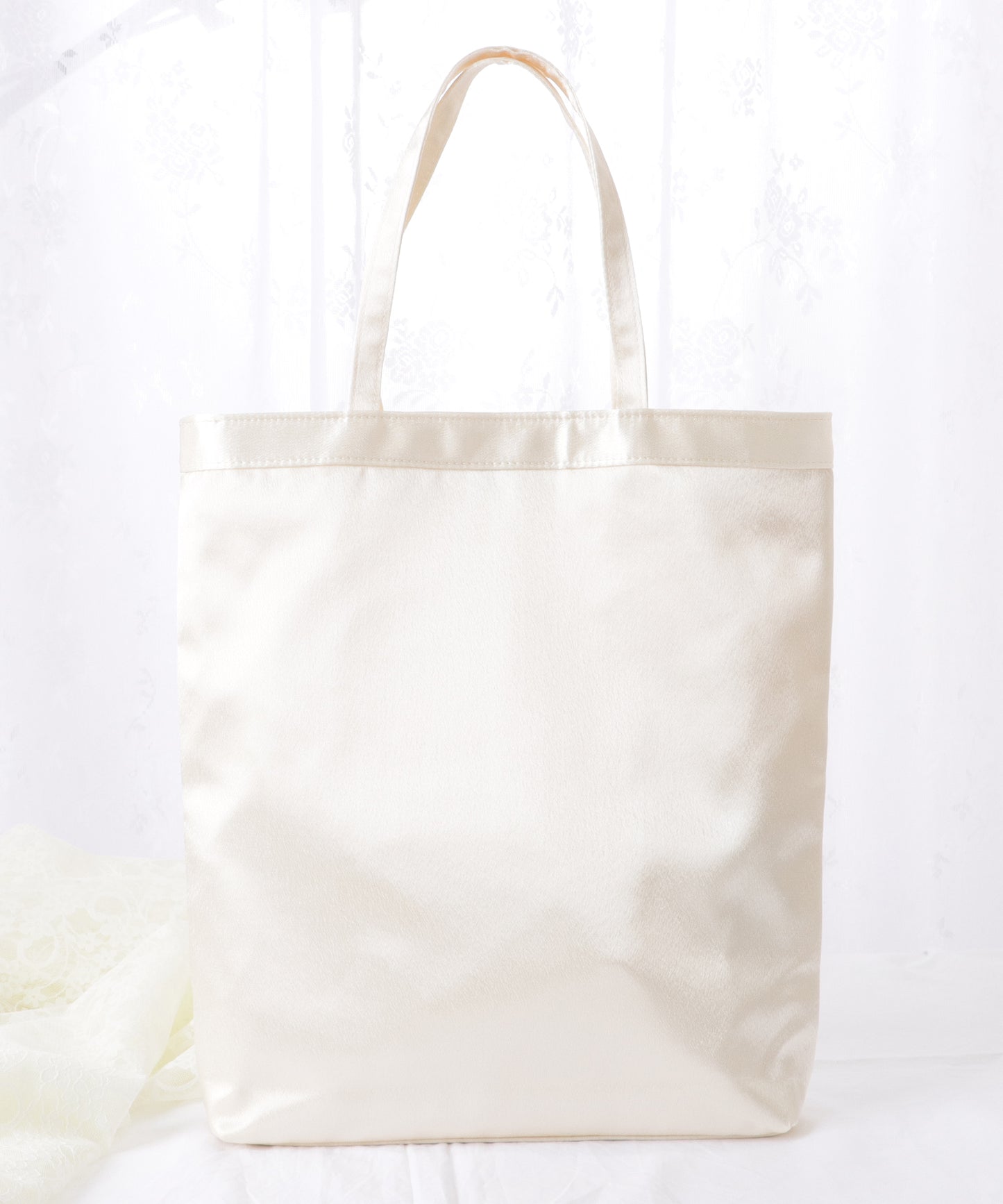 パール リボン 薄型 パーティー トート バッグ