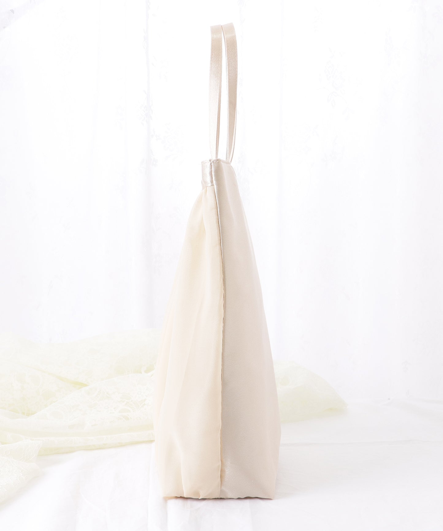 タック リボン サテン トート バッグ