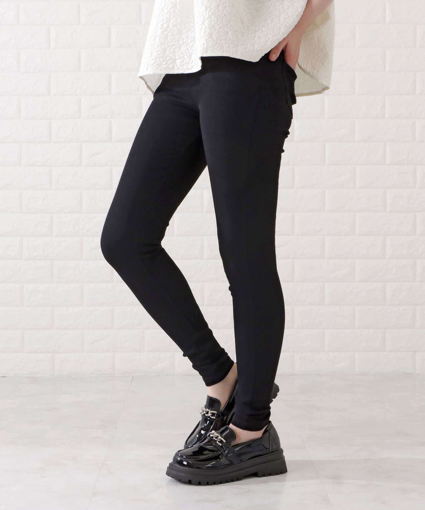 シンプルストレッチレギンスパンツ