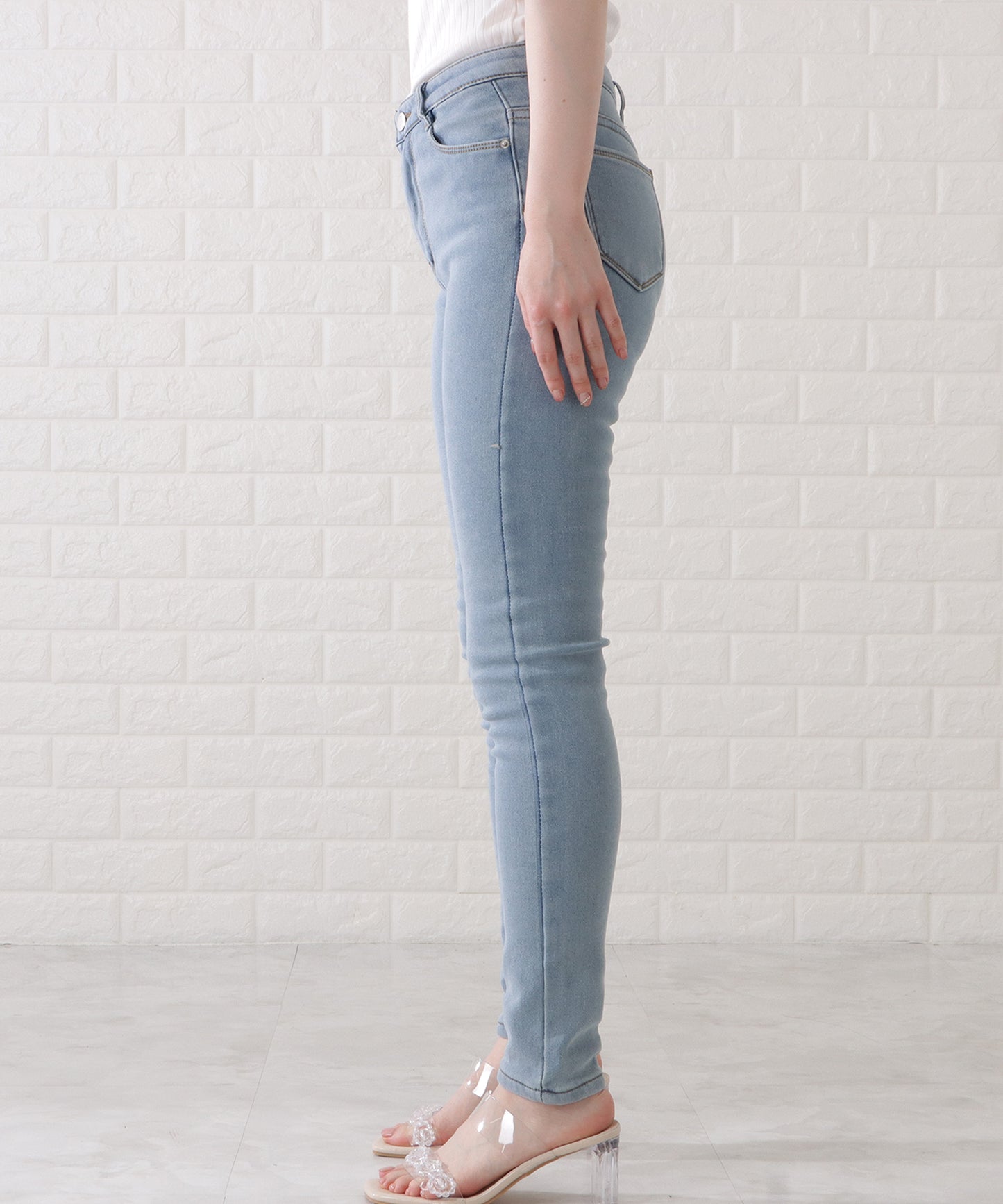 裏シャギーあったかデニムパンツ