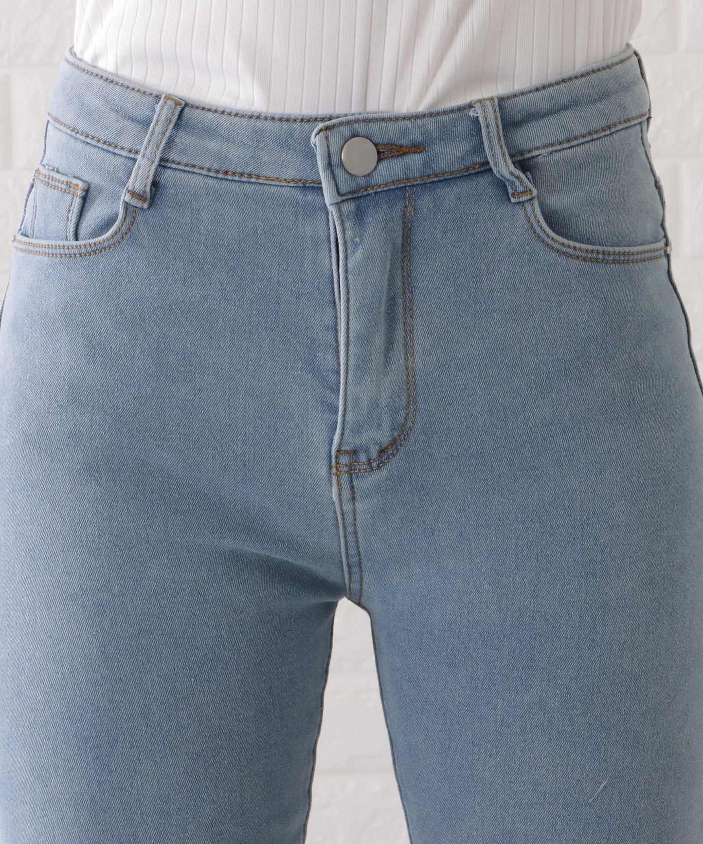 裏シャギーあったかデニムパンツ