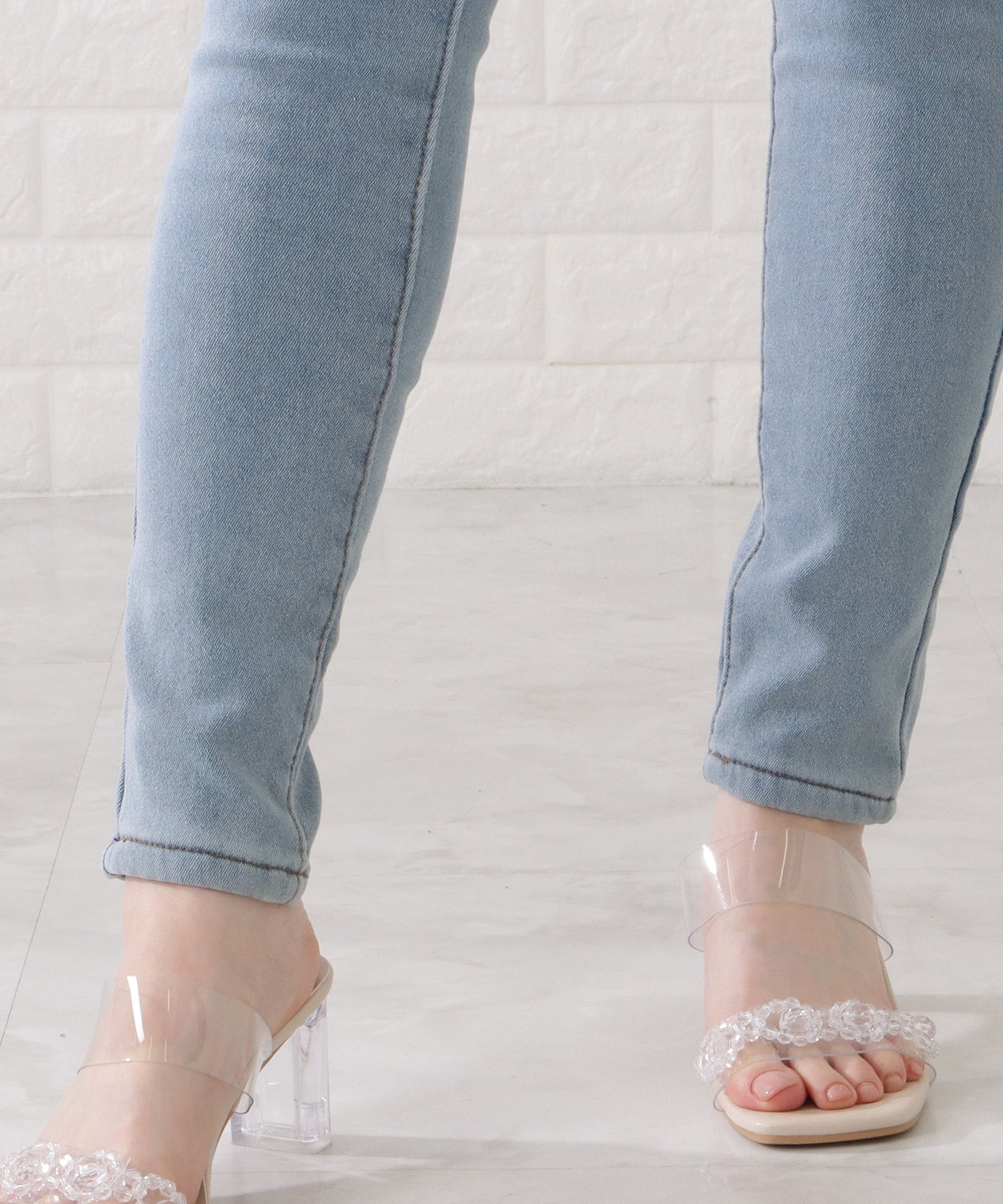 裏シャギーあったかデニムパンツ