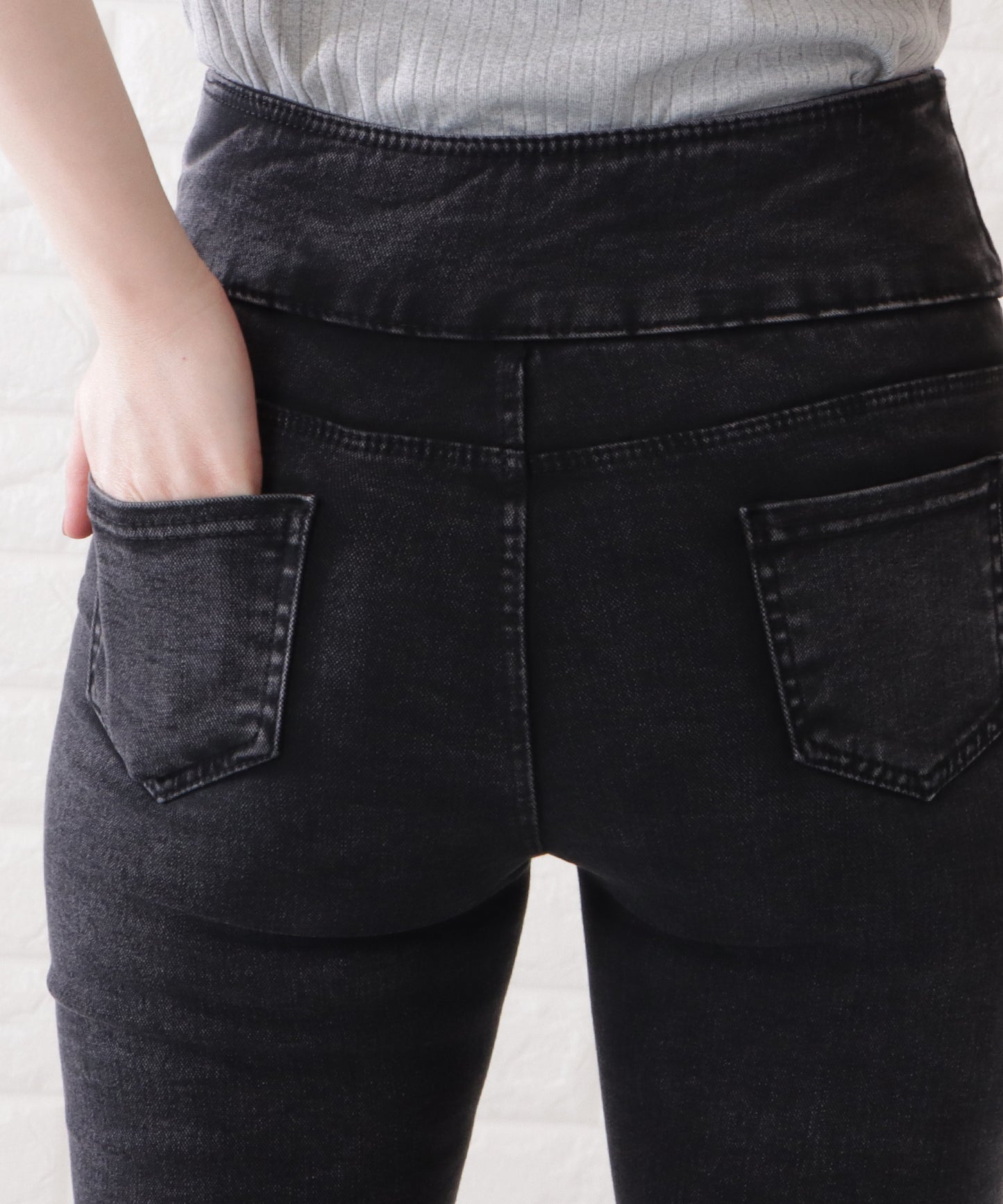 ハイウエストストレッチスキニーパンツ