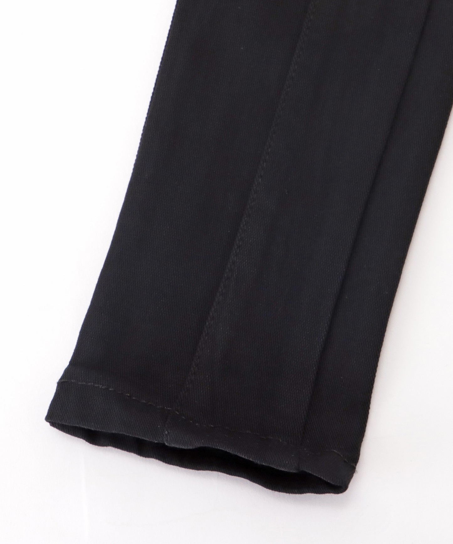 ボタン付きハイウエストストレッチパンツ