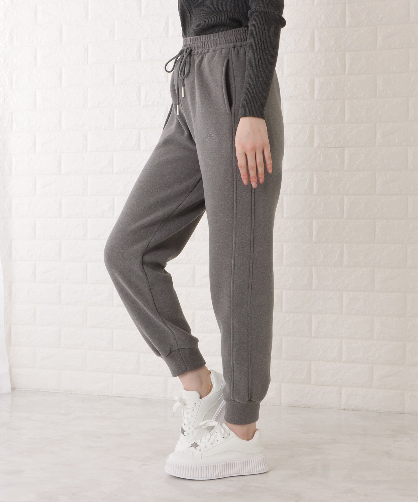 ワンポイント付ベーシックスウェットパンツ