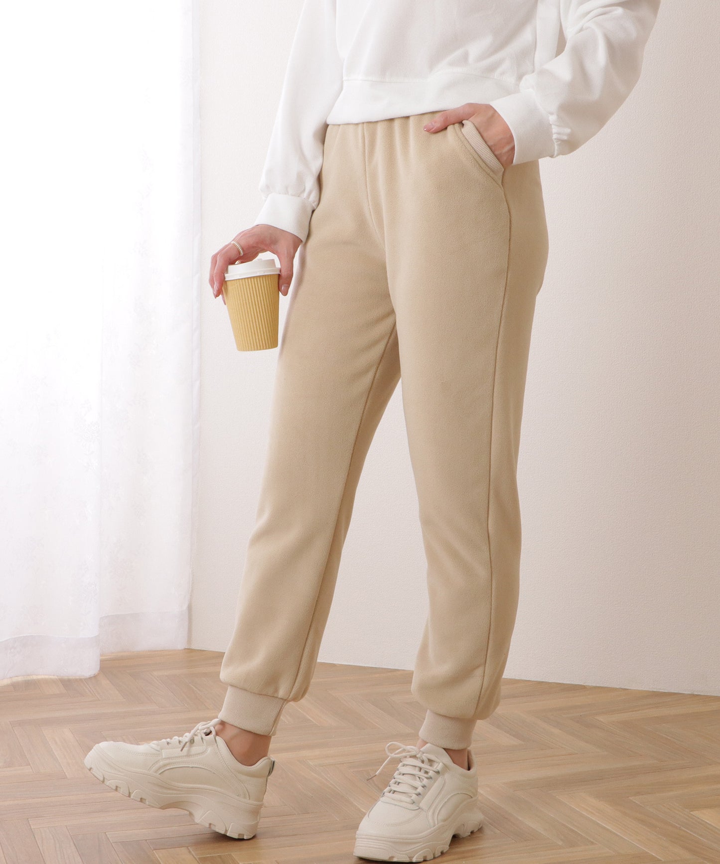 裏ボア スウェット イージー ホット パンツ