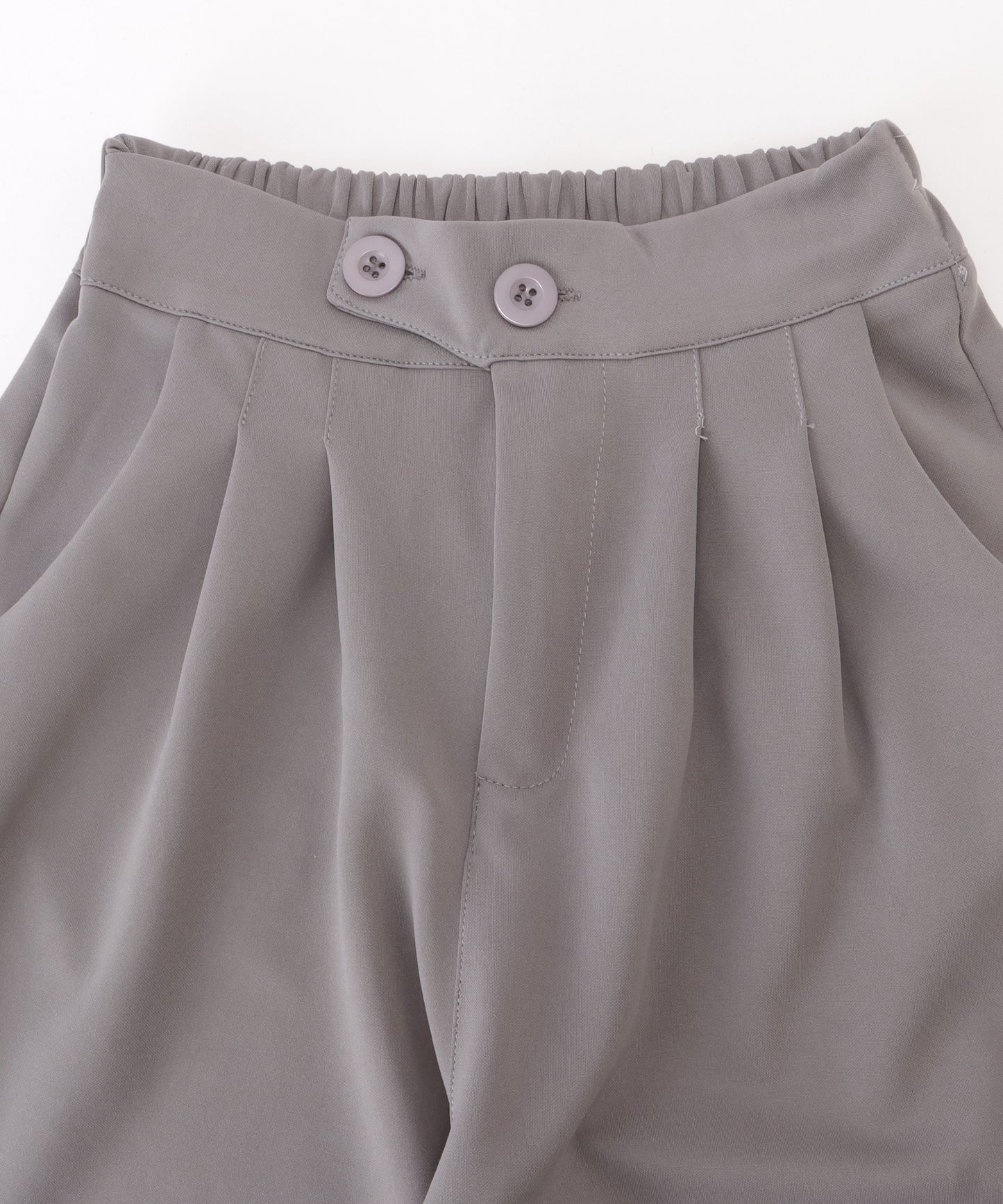 ハイウエストアシンメトリーとろみタックパンツ