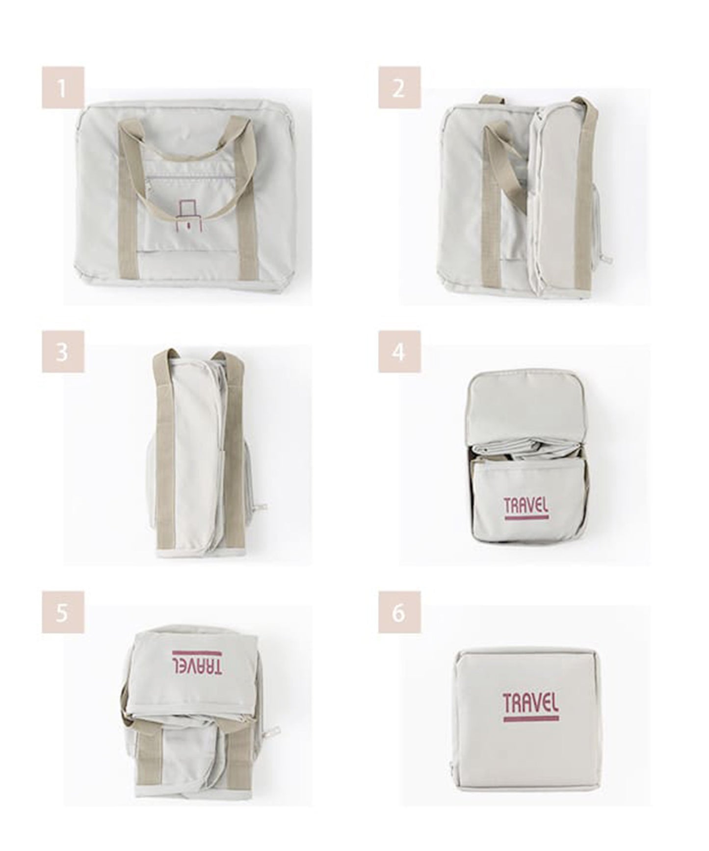 容量 多機能 パッカブル トラベル トートバッグ