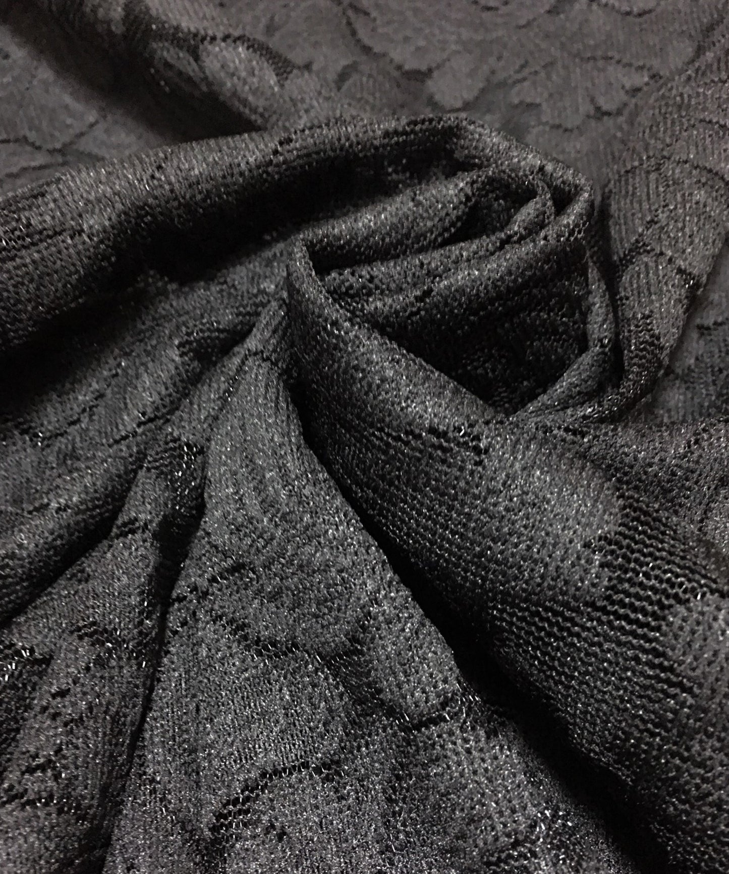 リーフモチーフハイネックフレアロングワンピース・ドレス