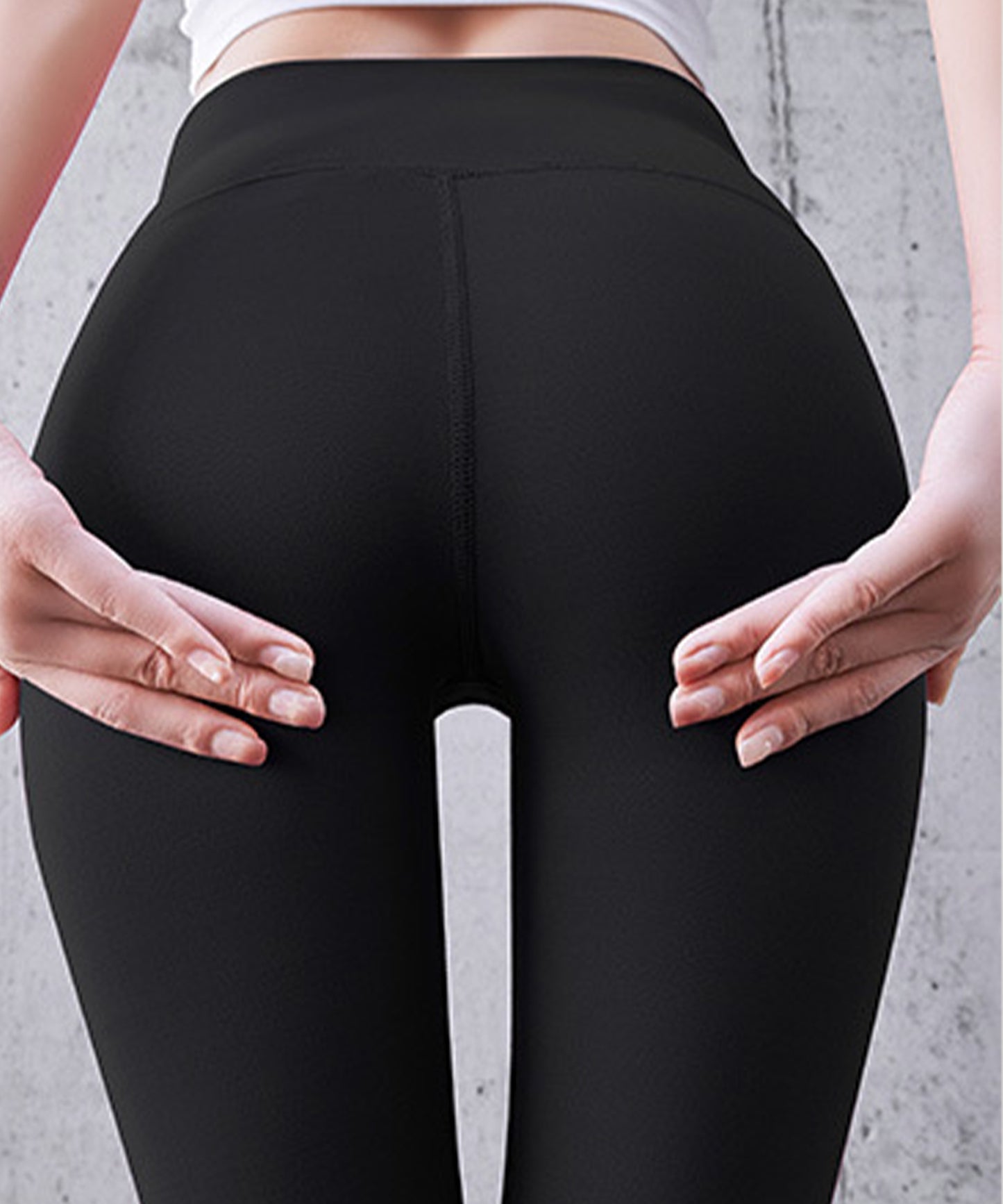 ソリッドカラー ハイウエスト タイト フィット ヨガ レギンス 水着 水陸両用