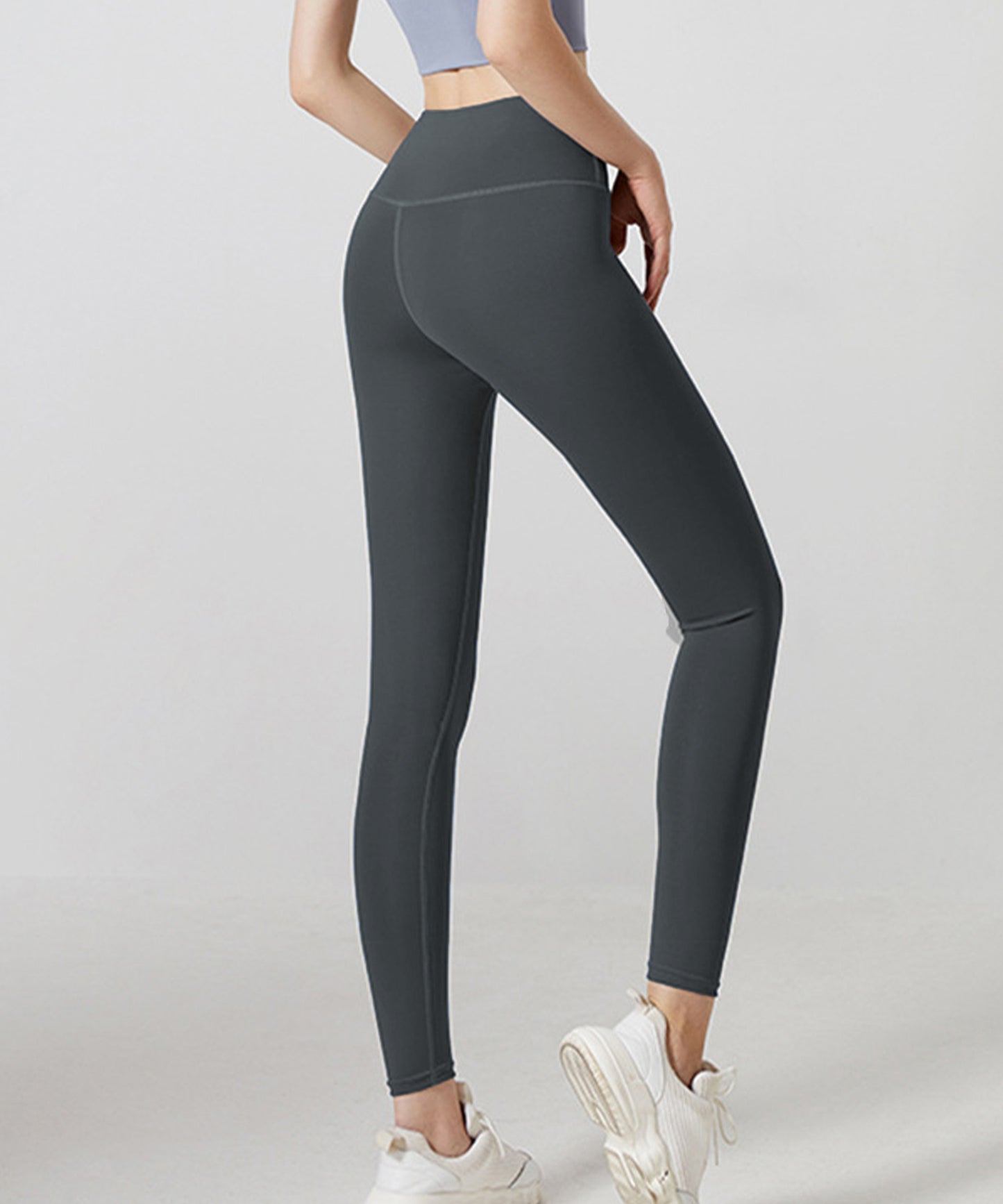 ソリッドカラー ハイウエスト タイト フィット ヨガ レギンス 水着 水陸両用