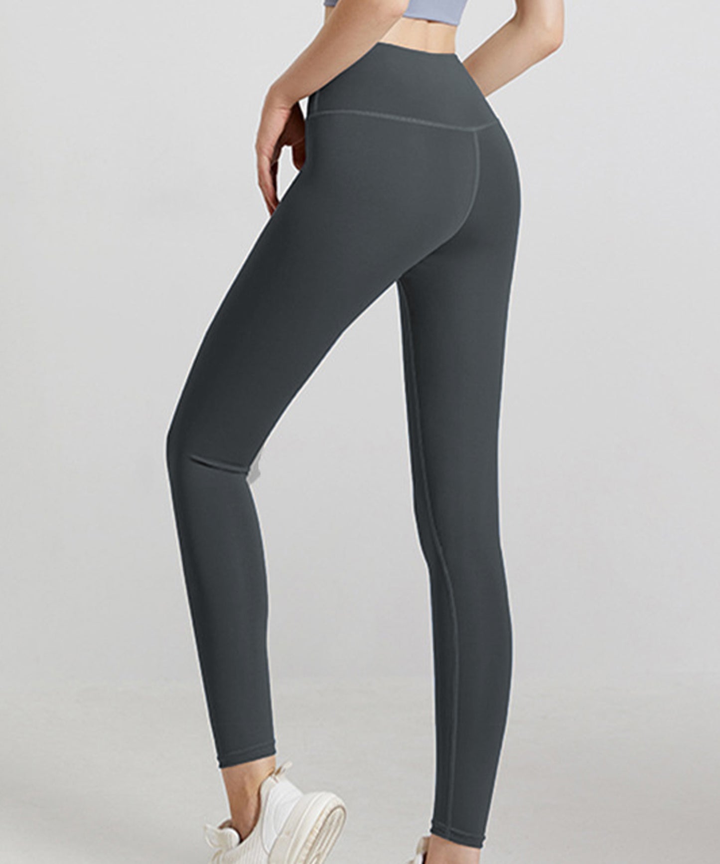 ソリッドカラー ハイウエスト タイト フィット ヨガ レギンス 水着 水陸両用