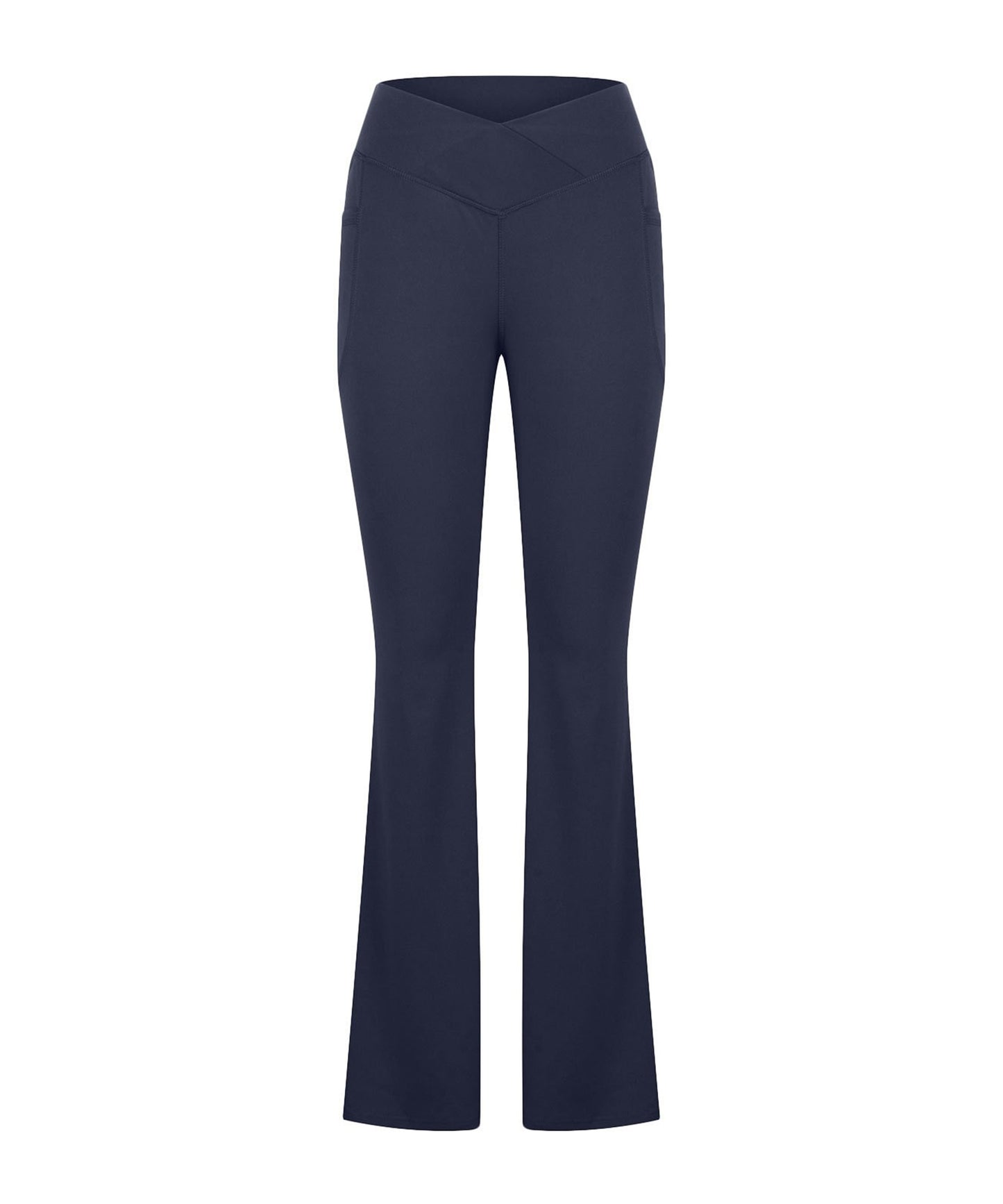 ソリッドカラー ストレッチ フレア ヨガ レギンス 水着 水陸両用