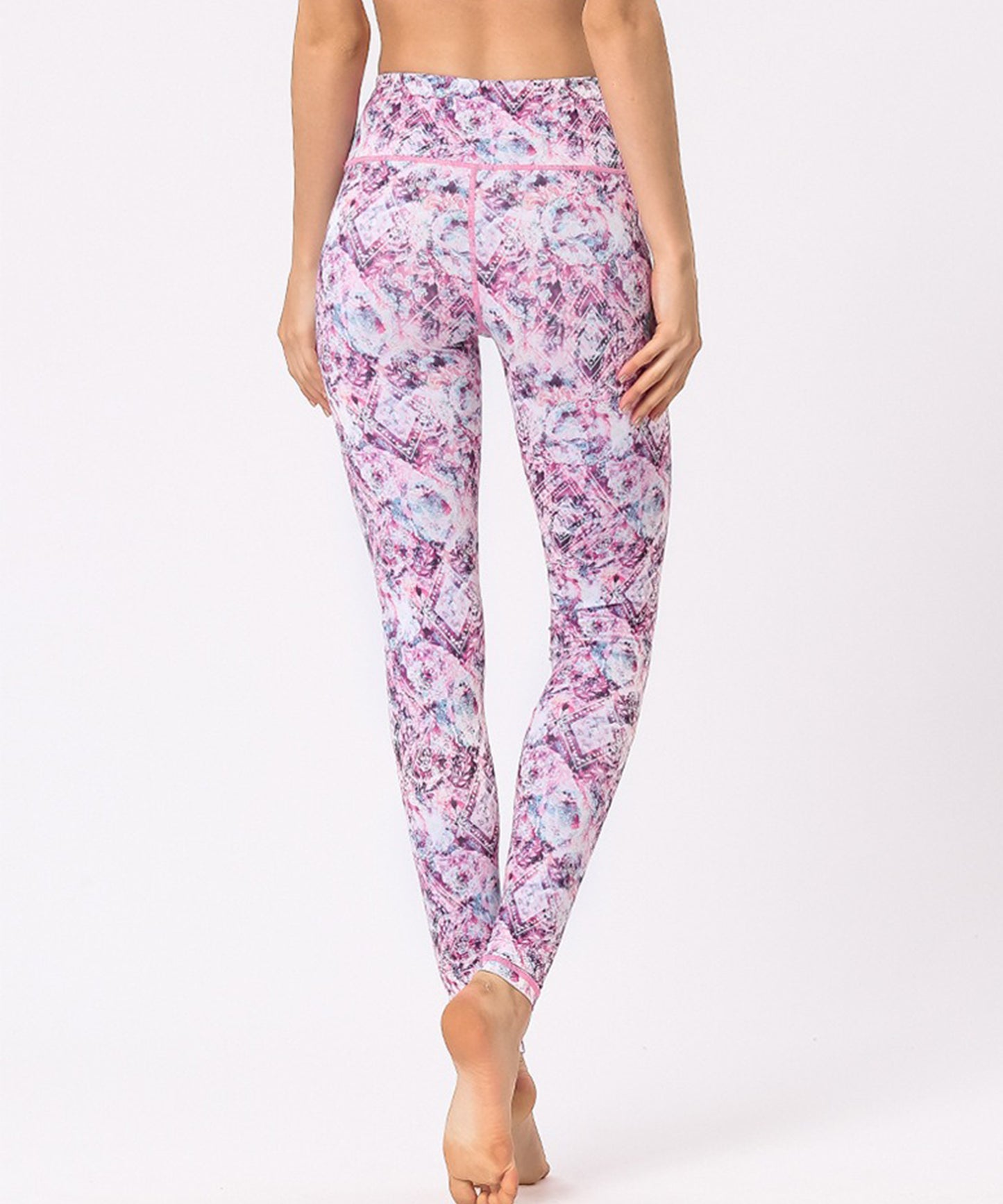 ボタニカル アート ハイウエスト ヨガ レギンス 水着 水陸両用