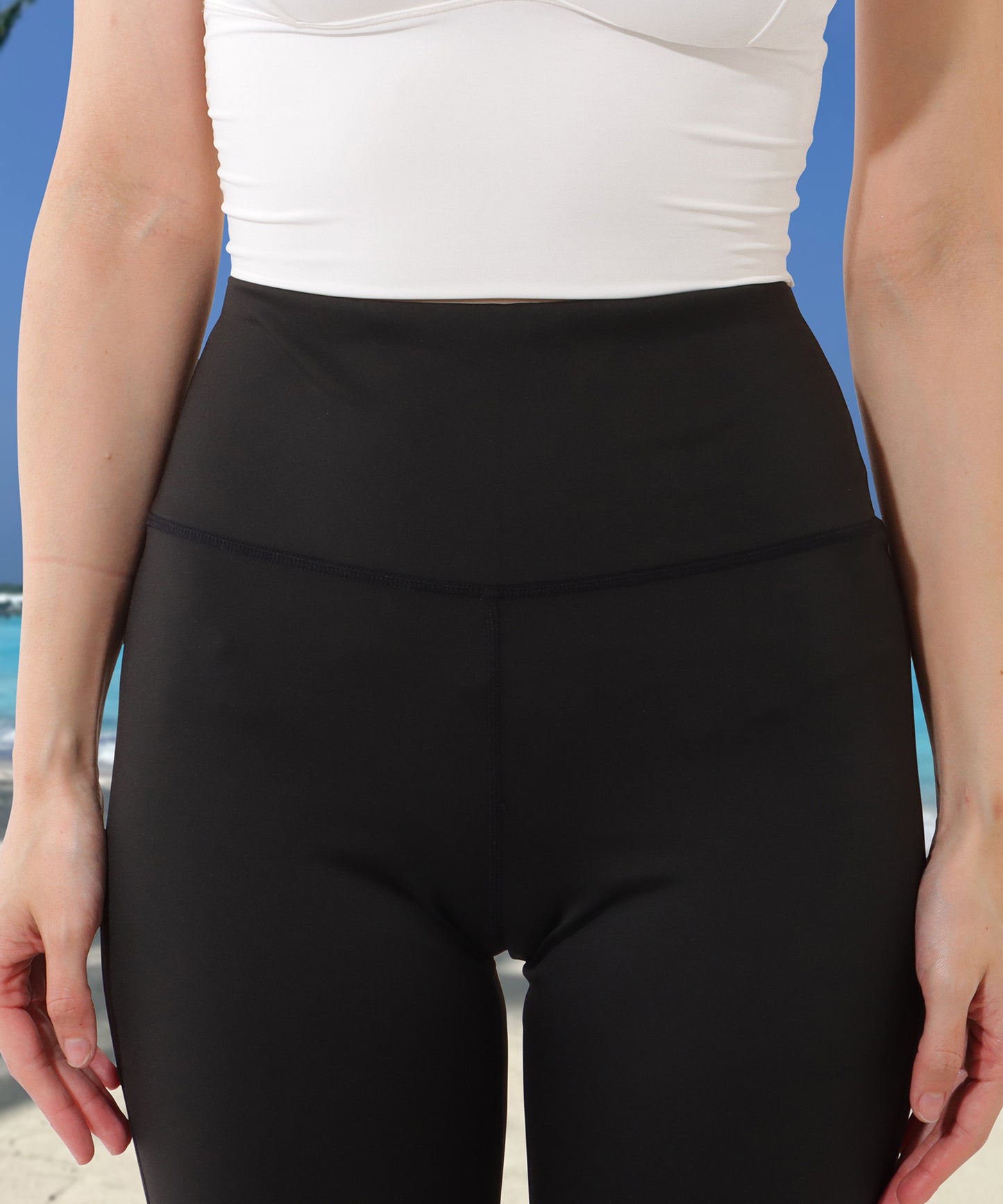 【2点セット】ソリッドカラー フーデット 長袖 ロング ラッシュガード