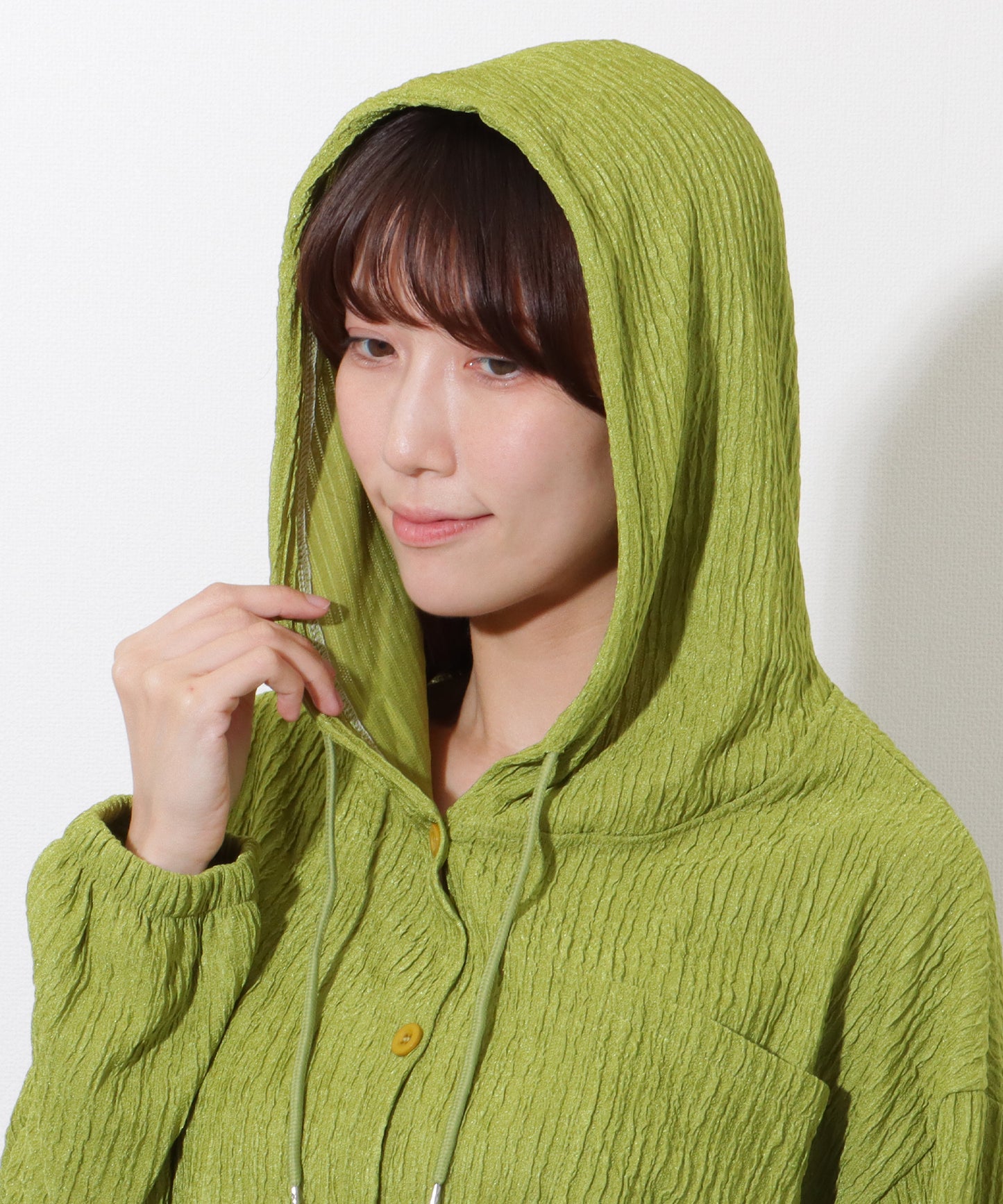 【2点セット】オーバーサイズ フード付き ブラウス ラッシュガード