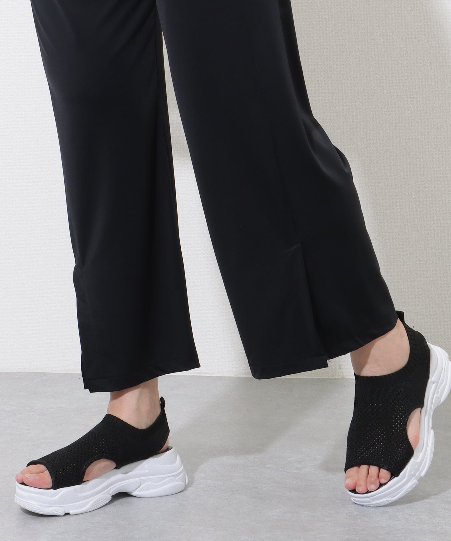 【2点セット】裾スリット イージーボトム付き ラッシュパーカー