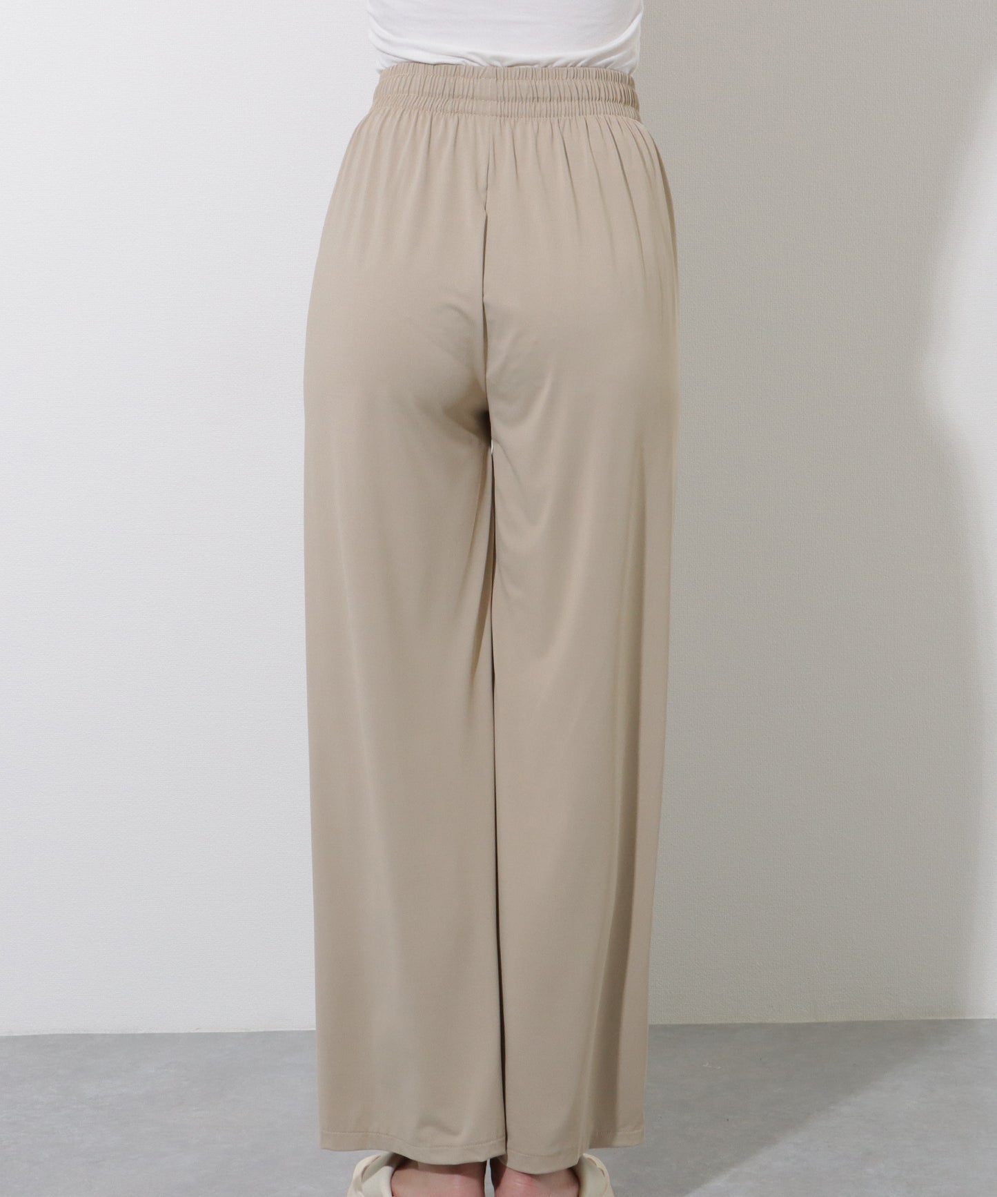 【2点セット】Vネック 透かし編み ニット付き ラッシュパンツ