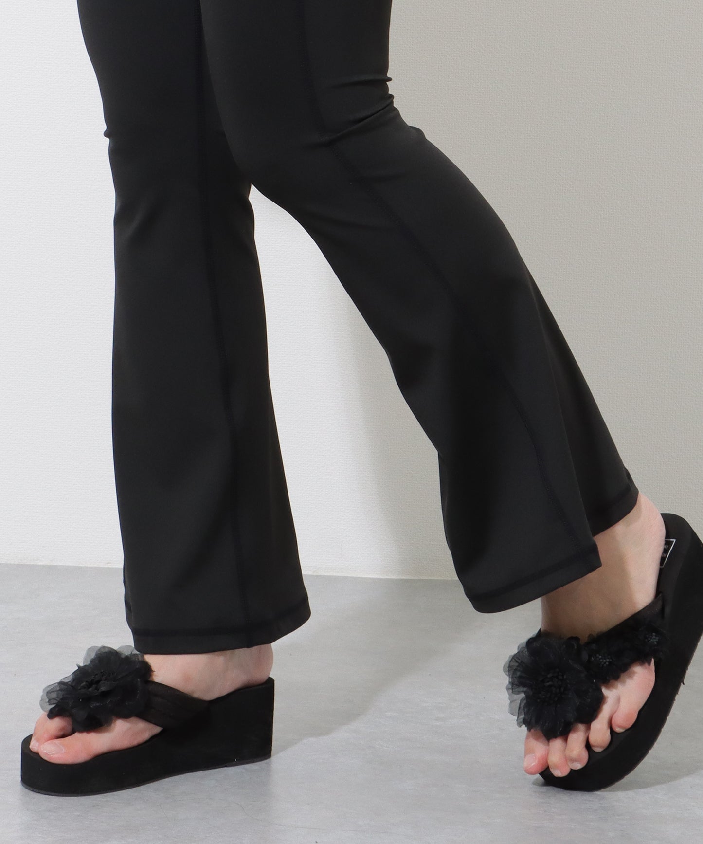 【2点セット】 シアー フェイクレイヤード 長袖 ラッシュ セットアップ