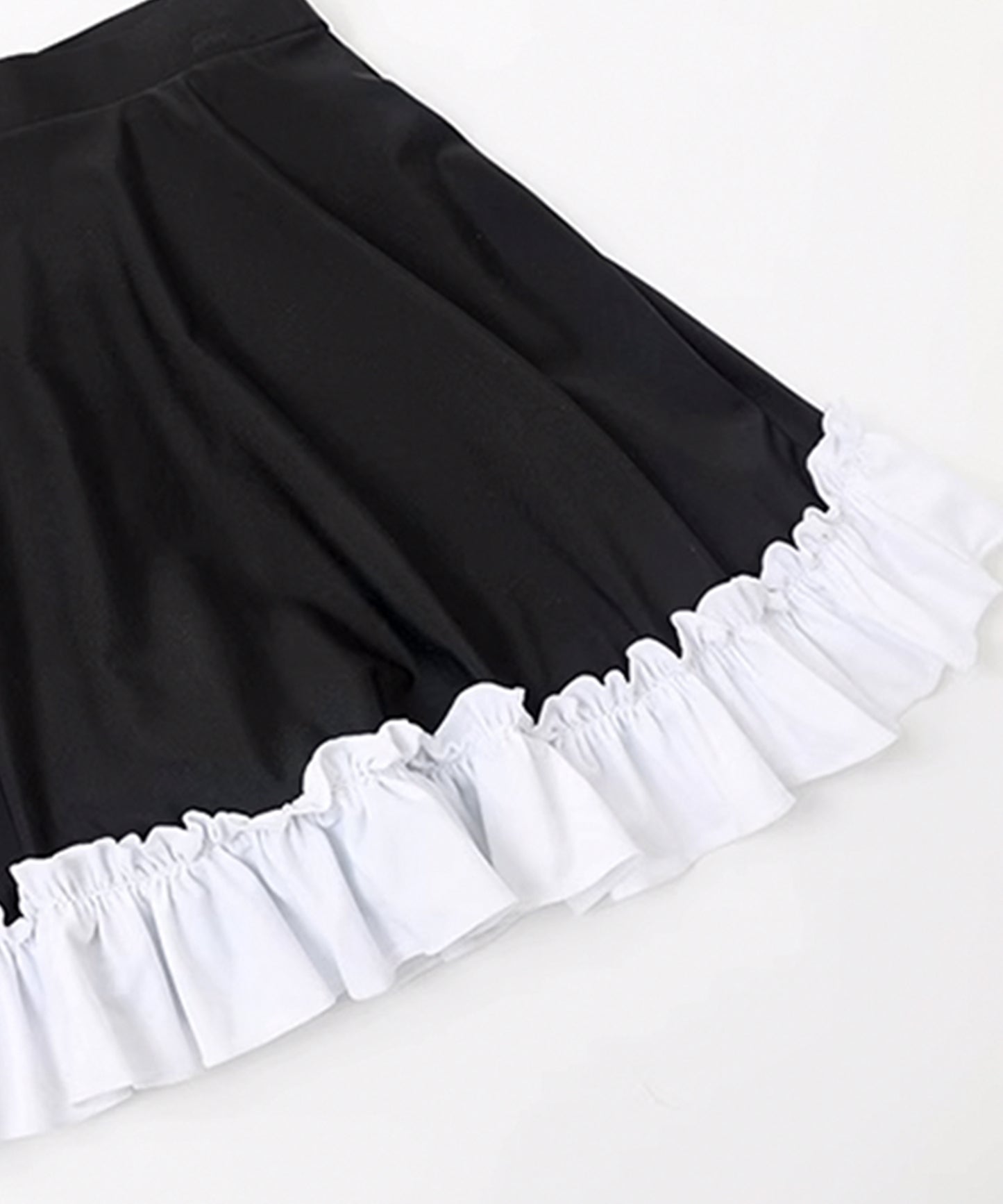 Vネック フリル タンキニ スカート スイムウエア