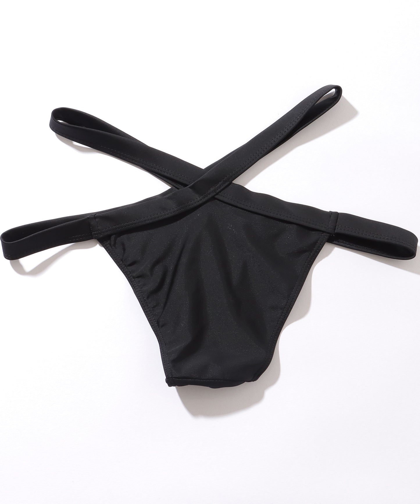 ソリッドカラー クロス ストラップ ビキニ セット