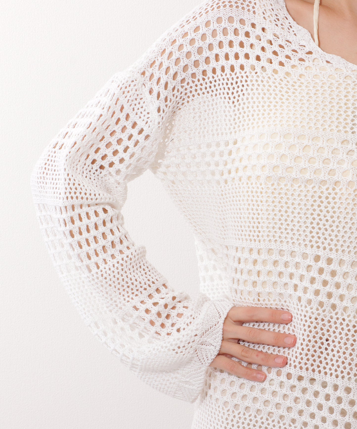 【4点セット】リボン シャーリング ホルター ビキニ スイムウエア