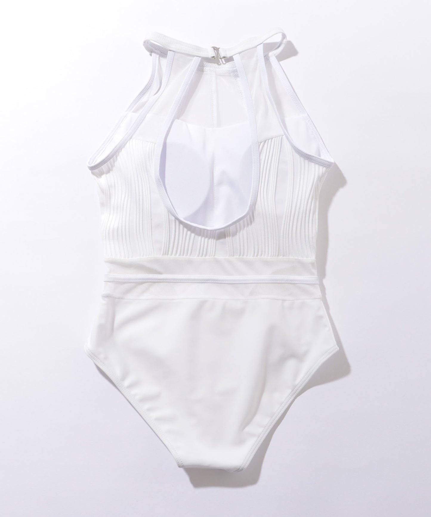 シアー ドッキング ウエーブライン ホルター スイムウエア