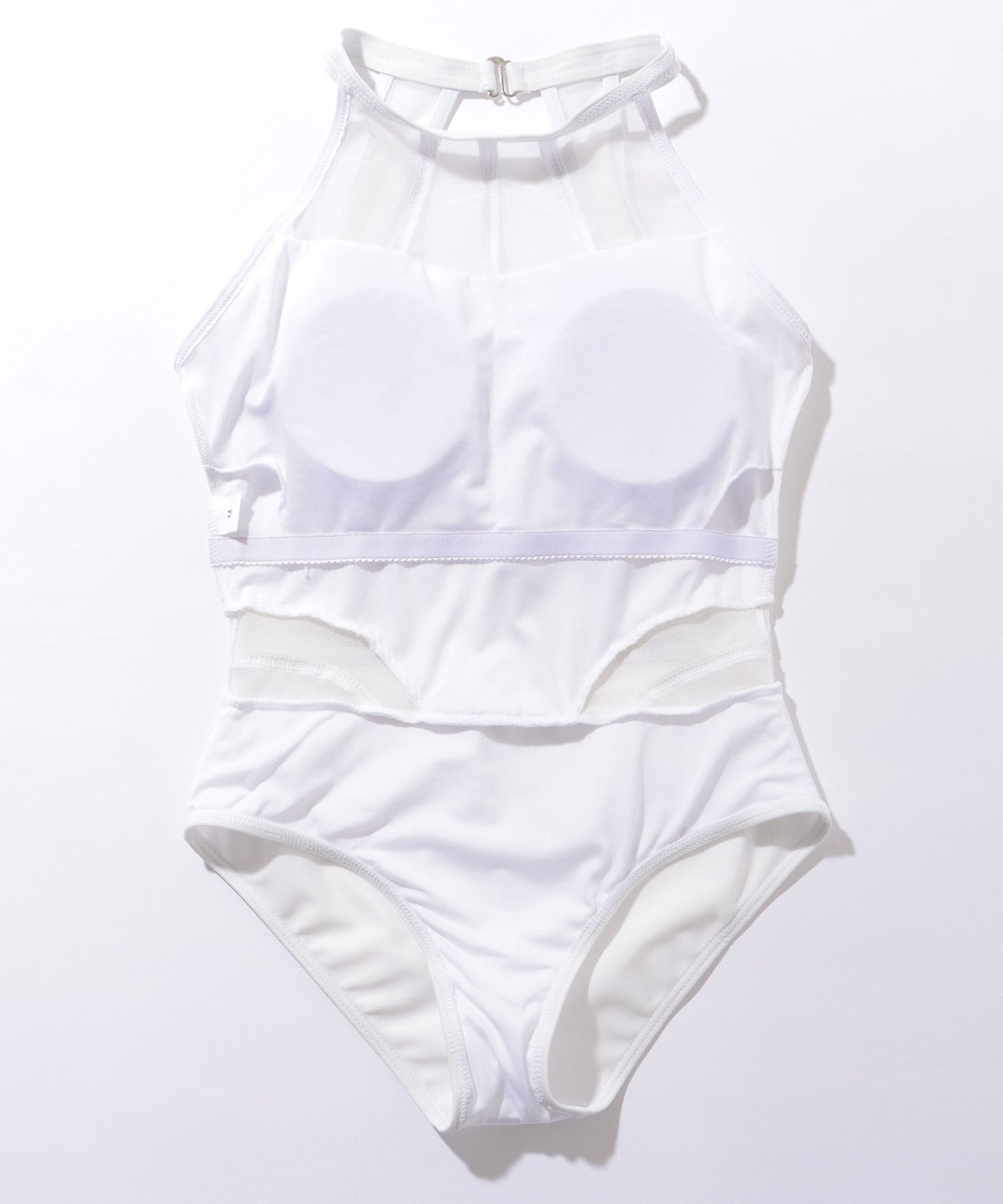 シアー ドッキング ウエーブライン ホルター スイムウエア