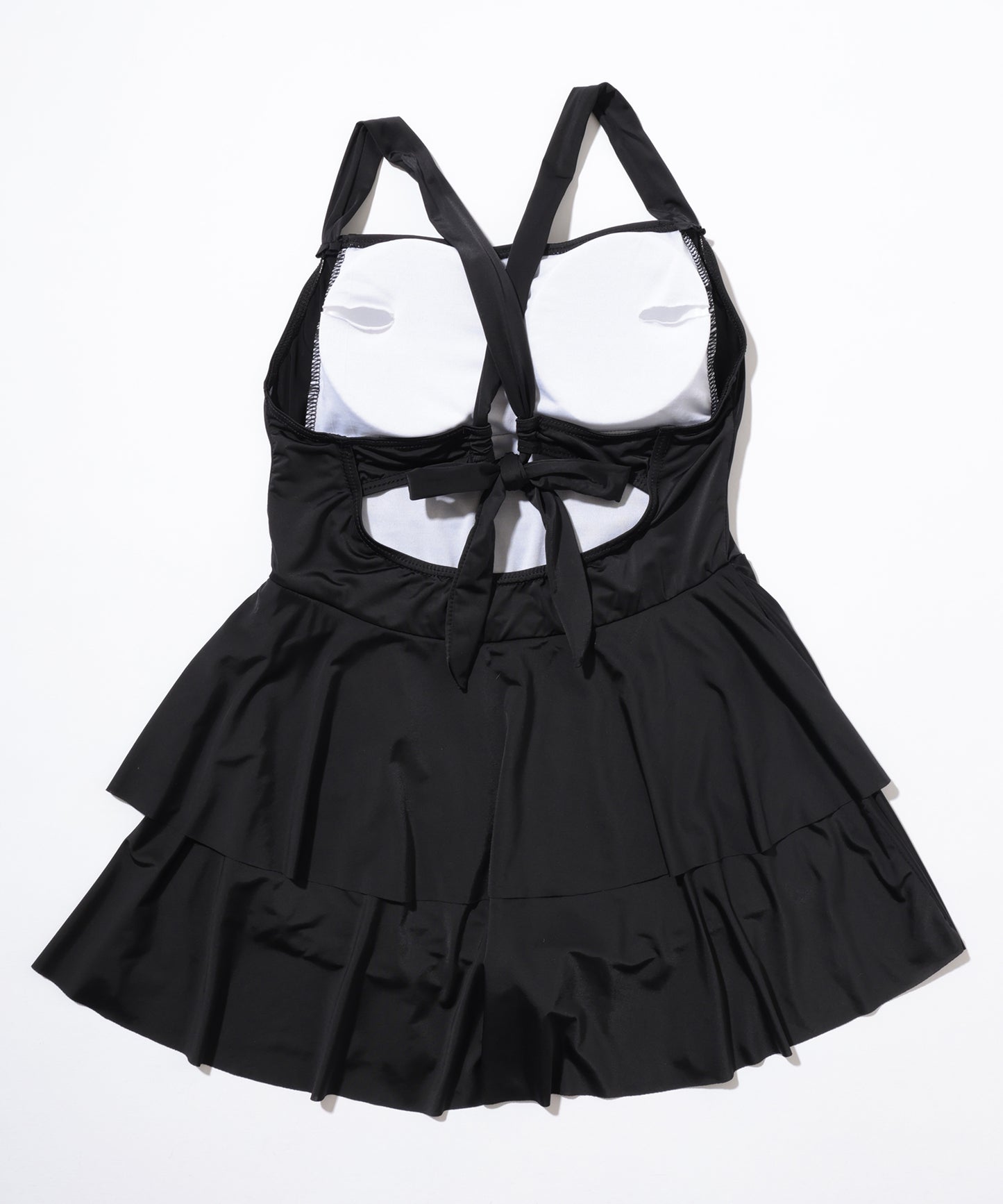 【2点セット】ボレロ付き ティアード フリル ワンピース スイムウエア