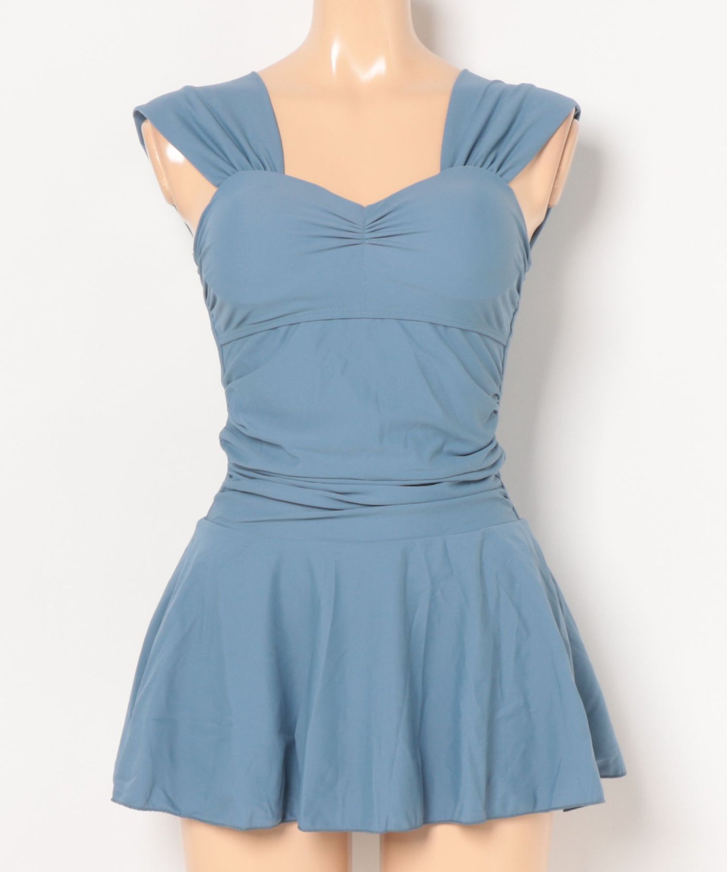 サイドシャーリング フレア ワンピース セパレート水着