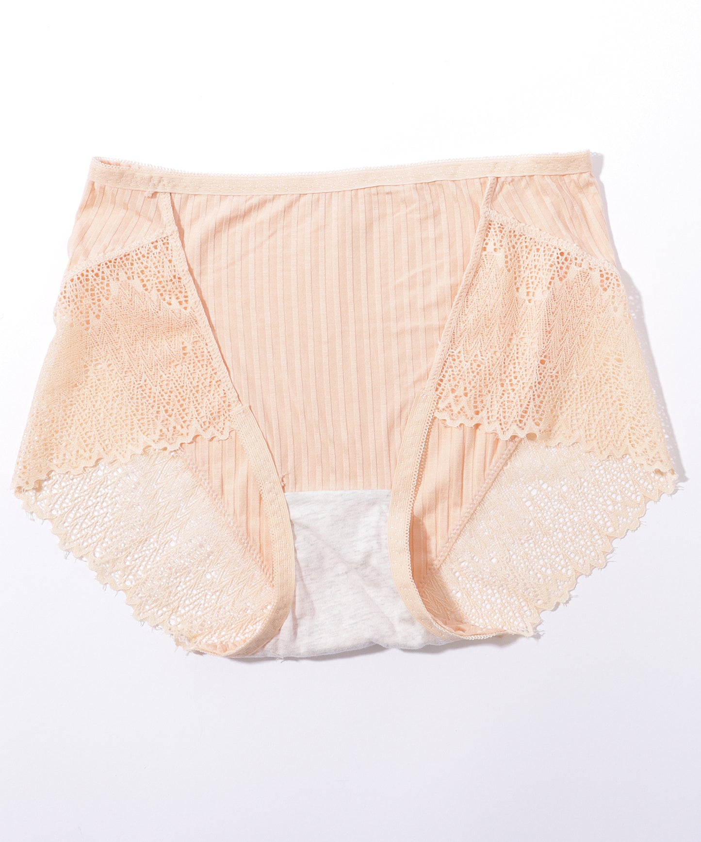 【5枚セット】 レースドッキング ボーイズレッグ リブ ショーツ